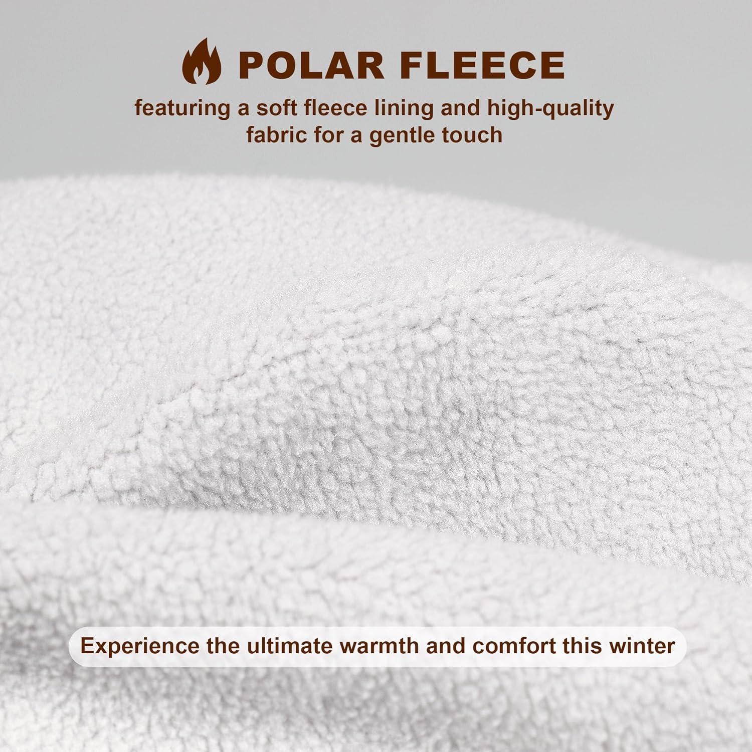 Gorro de Forro Polar Cálido Unisex con Cubierta Facial