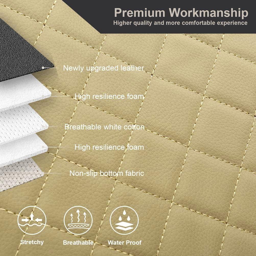 Funda de Asiento Delantero GIANT PANDA Beige Universal Cuero