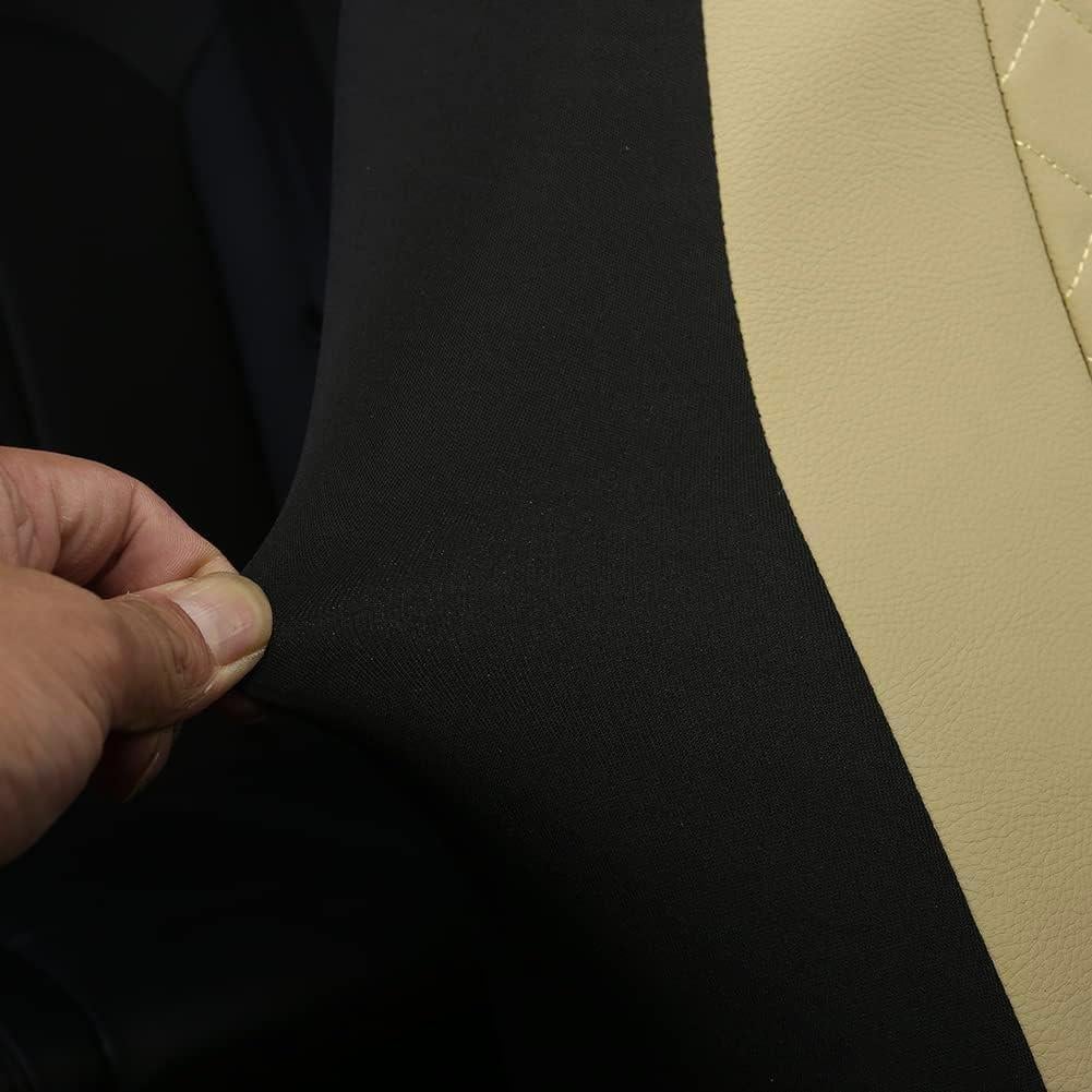 Funda de Asiento Delantero GIANT PANDA Beige Universal Cuero