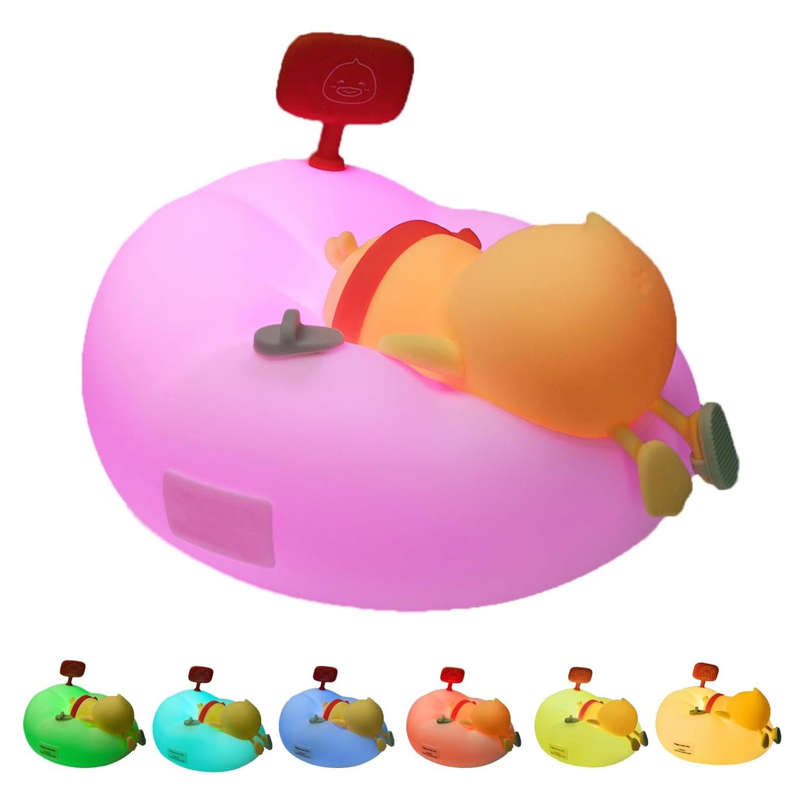 Luz Nocturna Pato AuroraNiteBeam LED 7 Colores Regulable