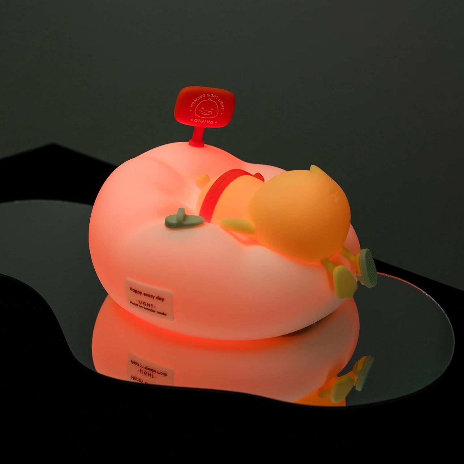 Luz Nocturna Pato AuroraNiteBeam LED 7 Colores Regulable