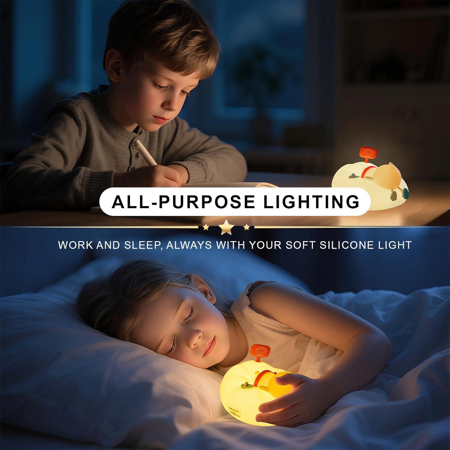 Luz Nocturna Pato AuroraNiteBeam LED 7 Colores Regulable