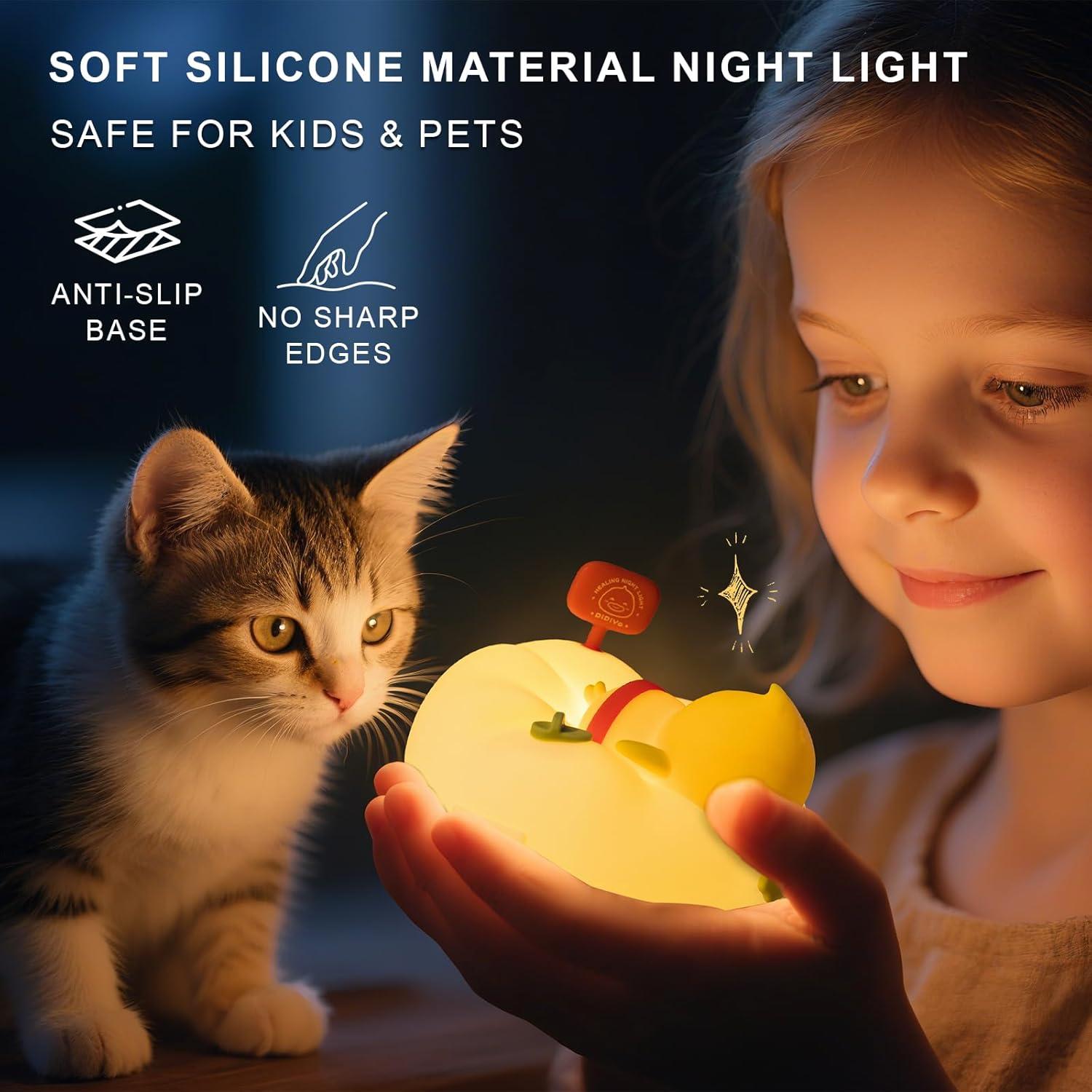 Luz Nocturna Pato AuroraNiteBeam LED 7 Colores Regulable