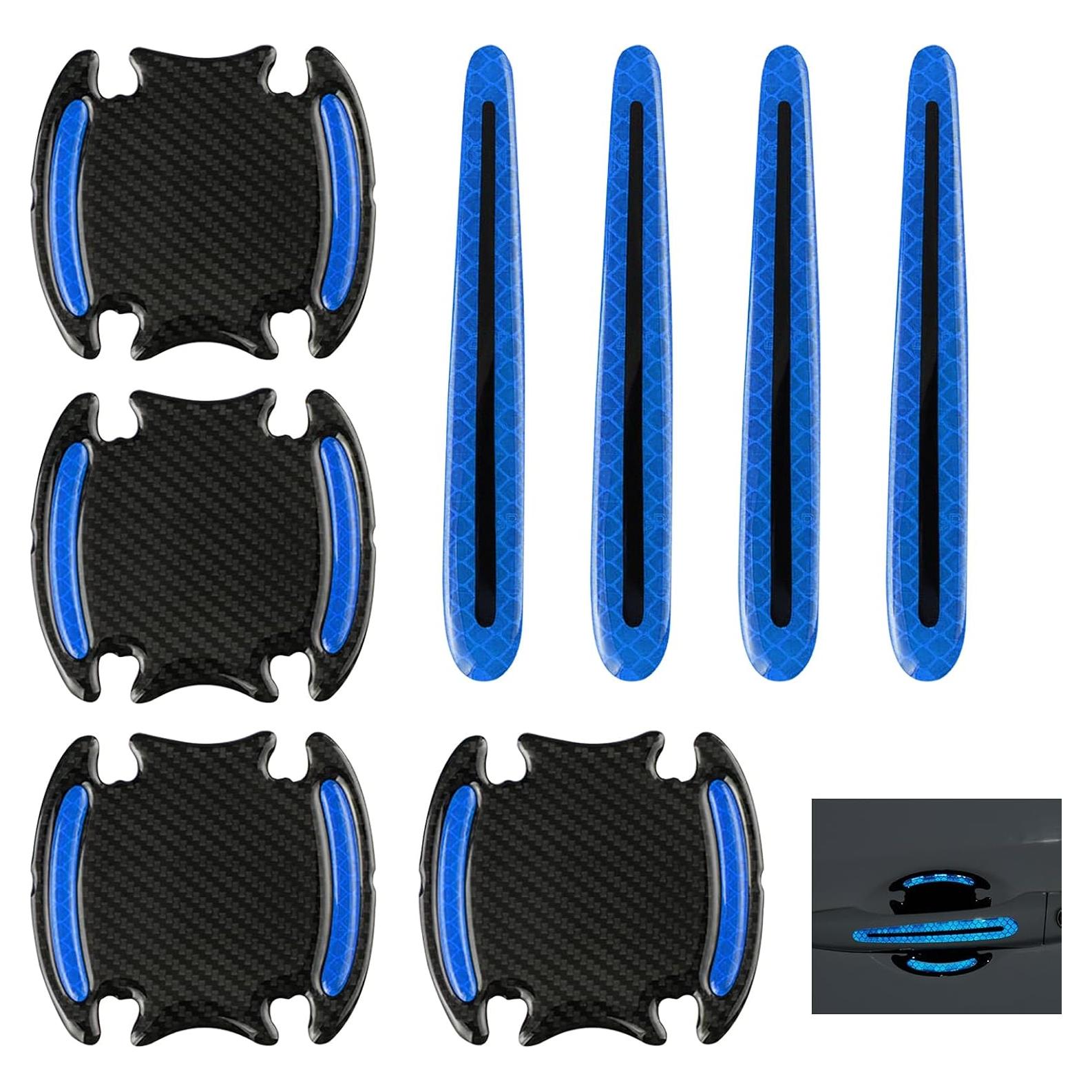 Protector de Manija de Puerta de Coche Ferianl 8 Piezas Azul