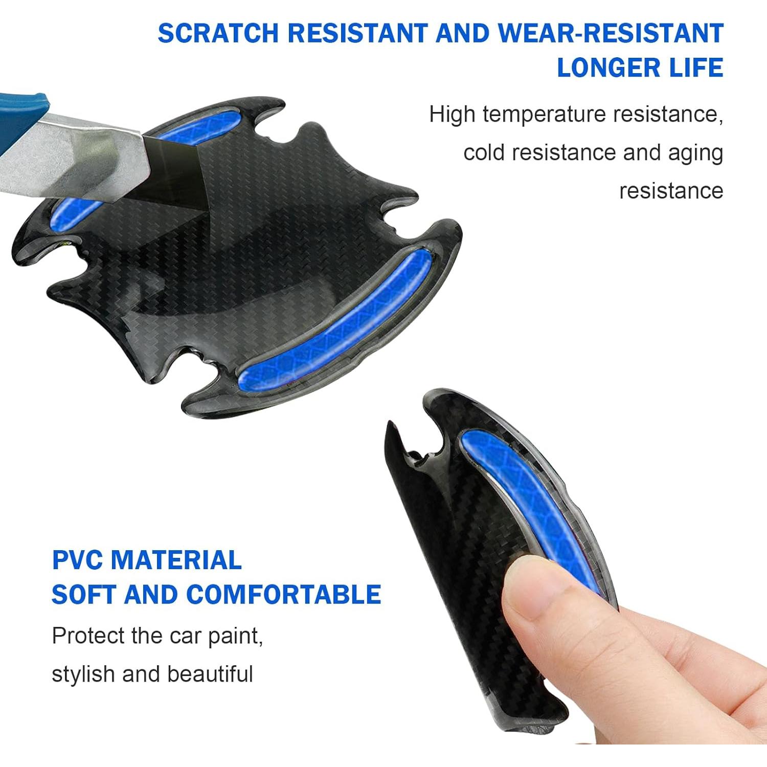 Protector de Manija de Puerta de Coche Ferianl 8 Piezas Azul