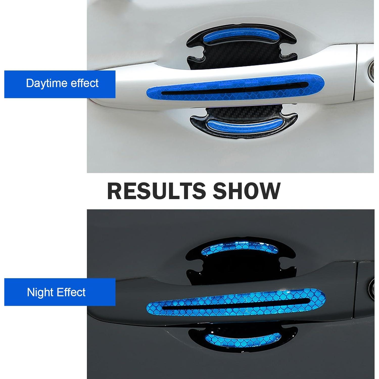 Protector de Manija de Puerta de Coche Ferianl 8 Piezas Azul