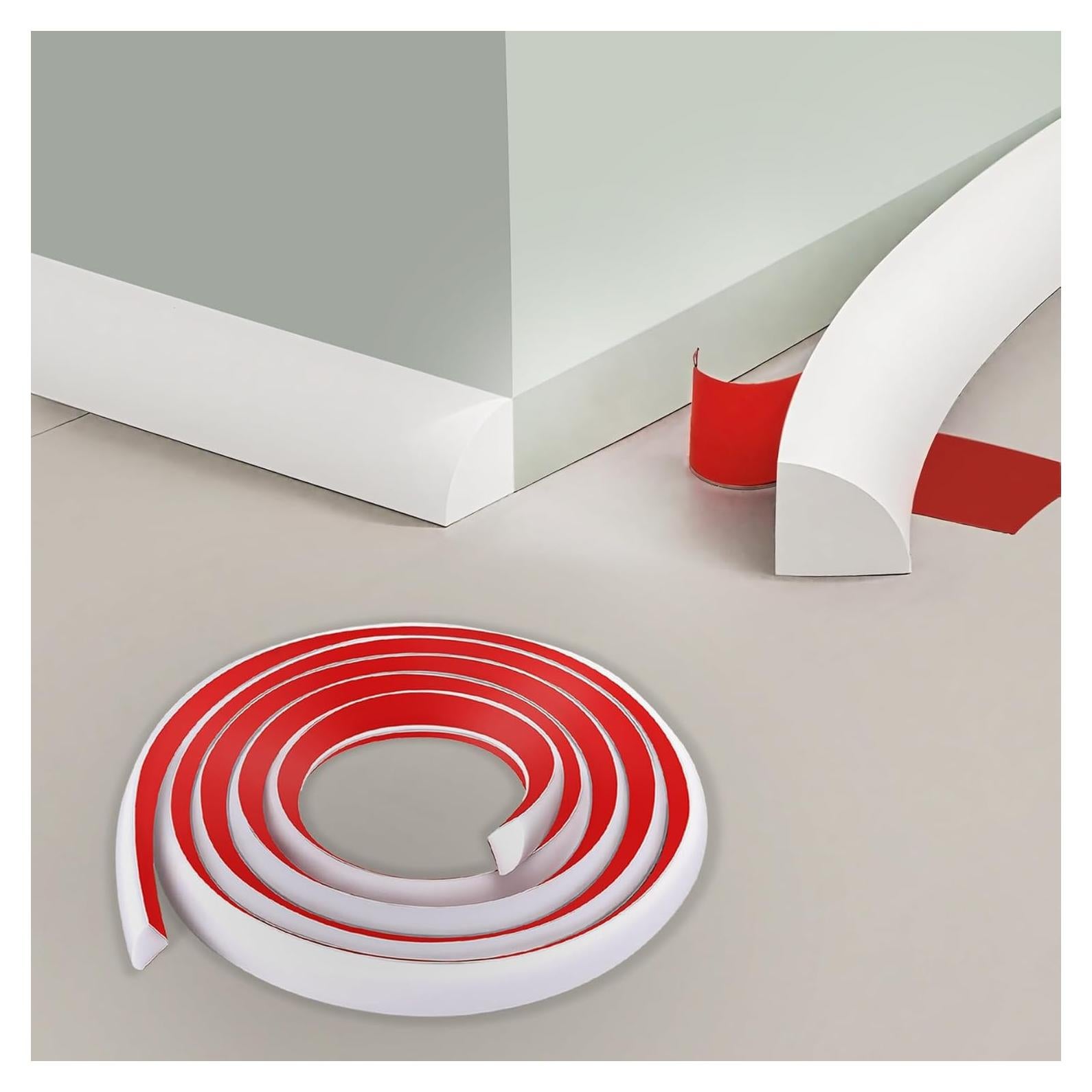 Moldura Flexible Autoadhesiva Vivikivi 401.3 cm Blanca