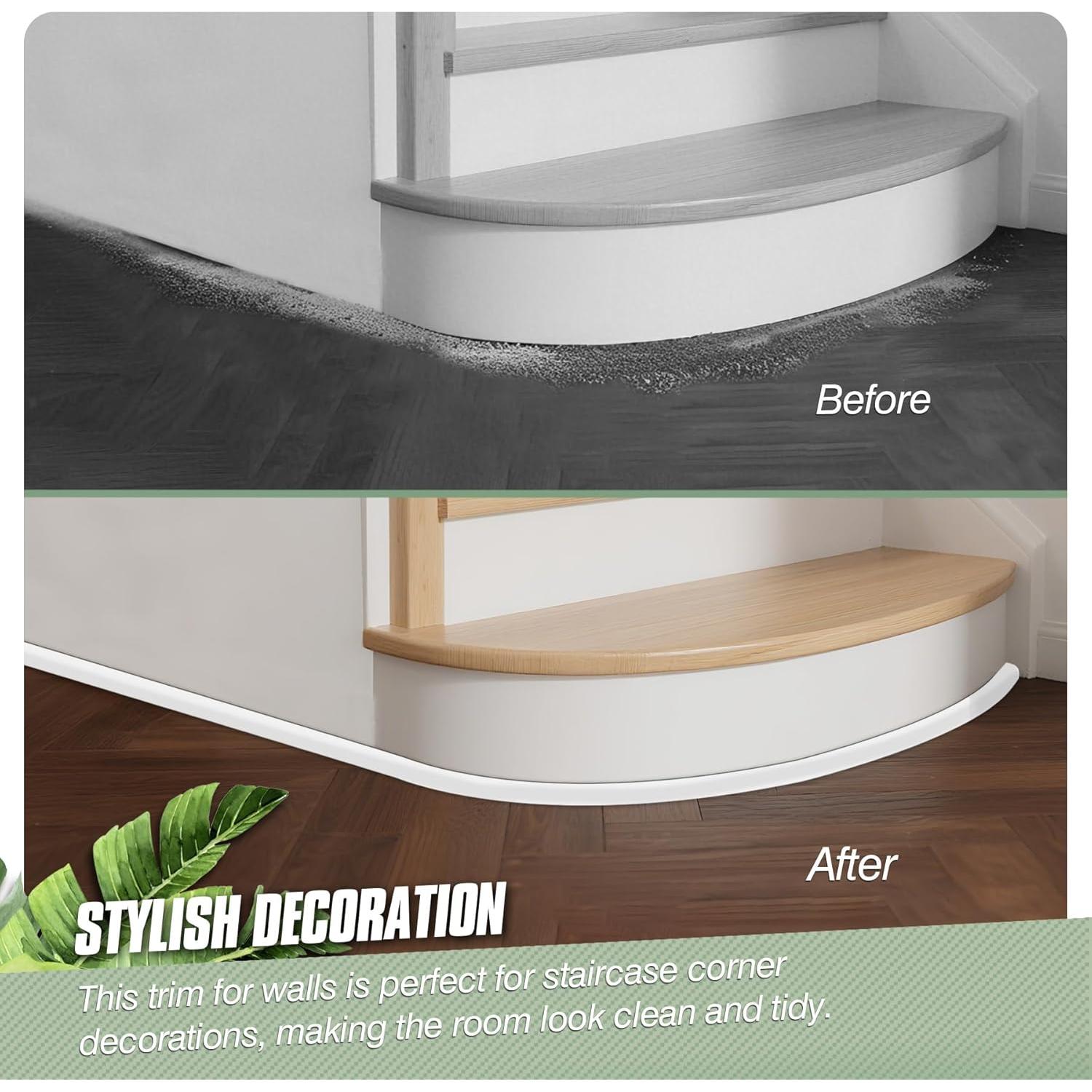 Moldura Flexible Autoadhesiva Vivikivi 401.3 cm Blanca