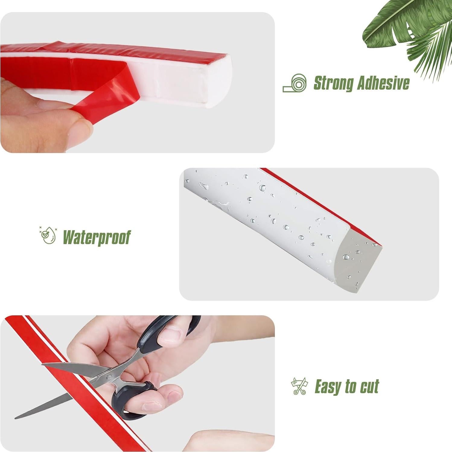 Moldura Flexible Autoadhesiva Vivikivi 401.3 cm Blanca