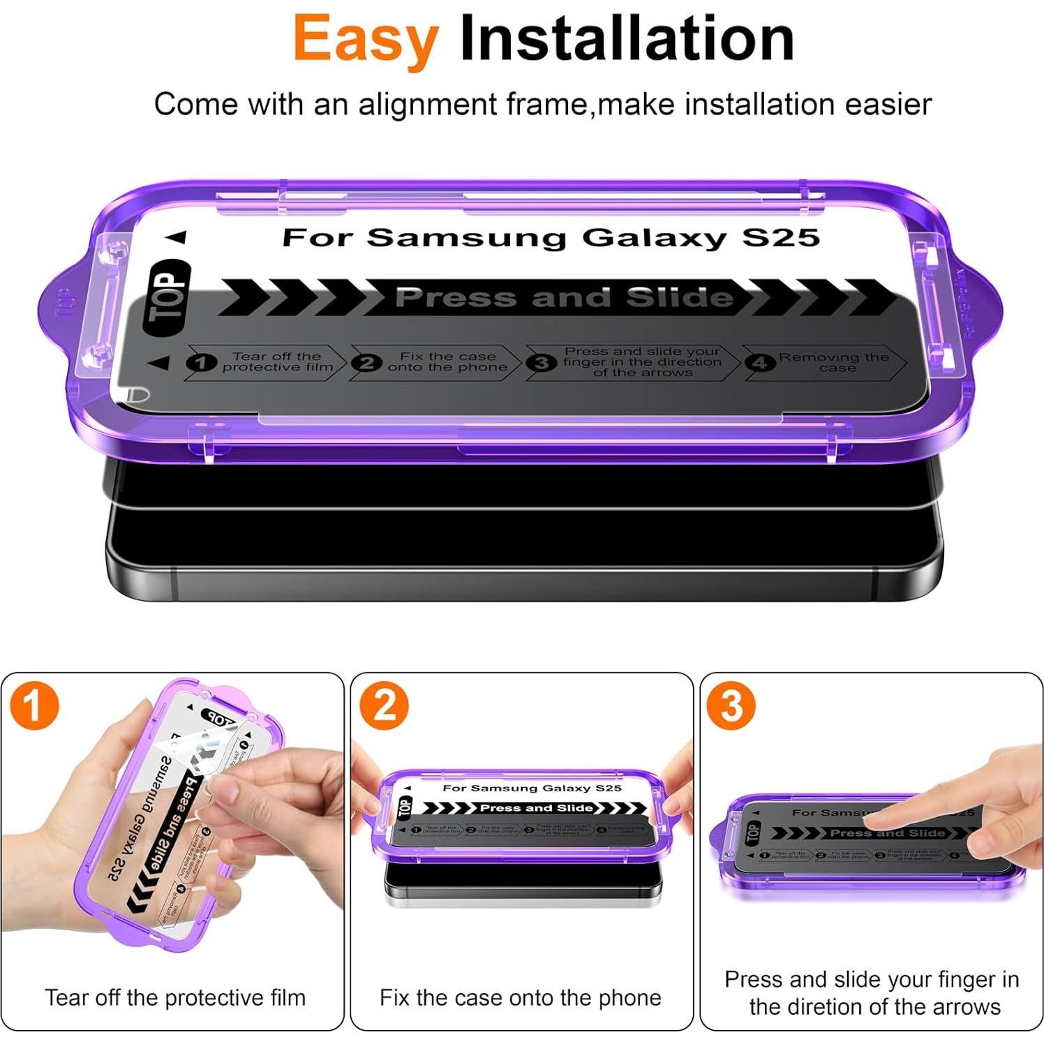 Protector de Pantalla y Lente Ksleri para Galaxy S25 6.2"