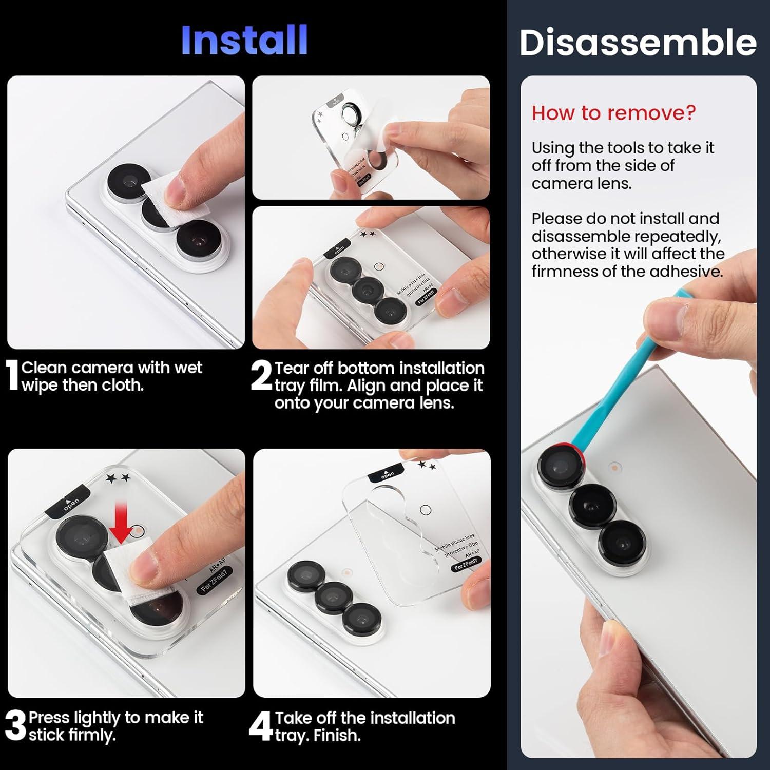 Protector de Lente Tensea para Samsung Galaxy Z Fold 7 9H