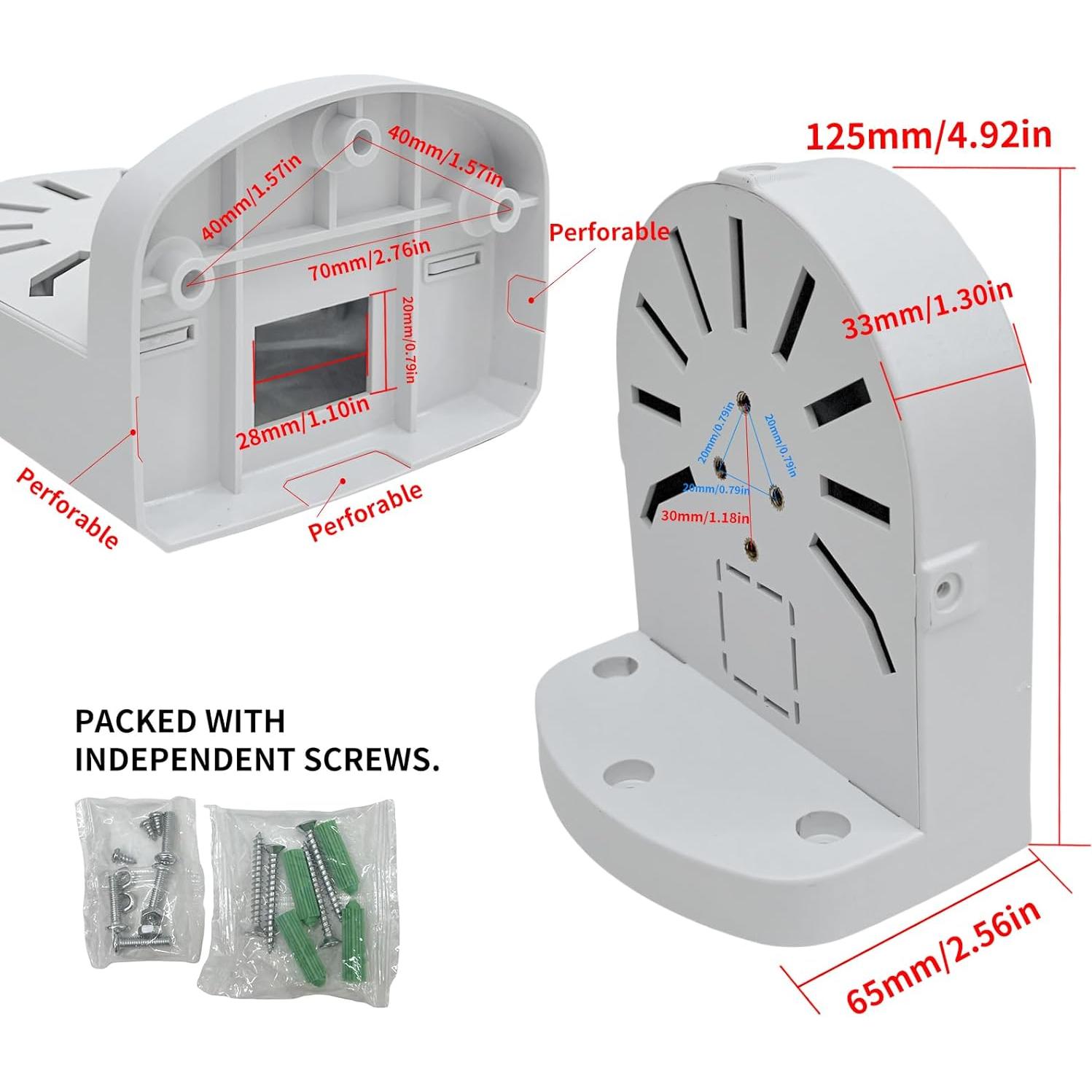 Soporte de Cámara de Seguridad NVRTTRR en ABS 12.5x7.5cm