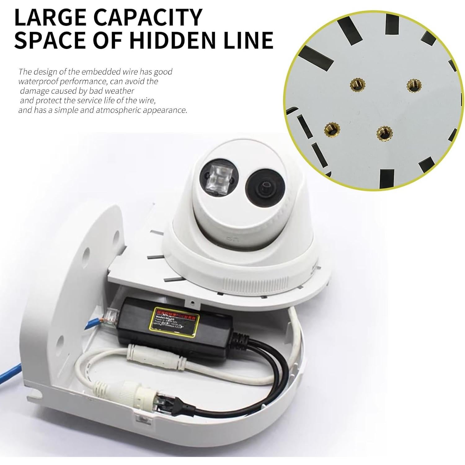 Soporte de Cámara de Seguridad NVRTTRR en ABS 12.5x7.5cm