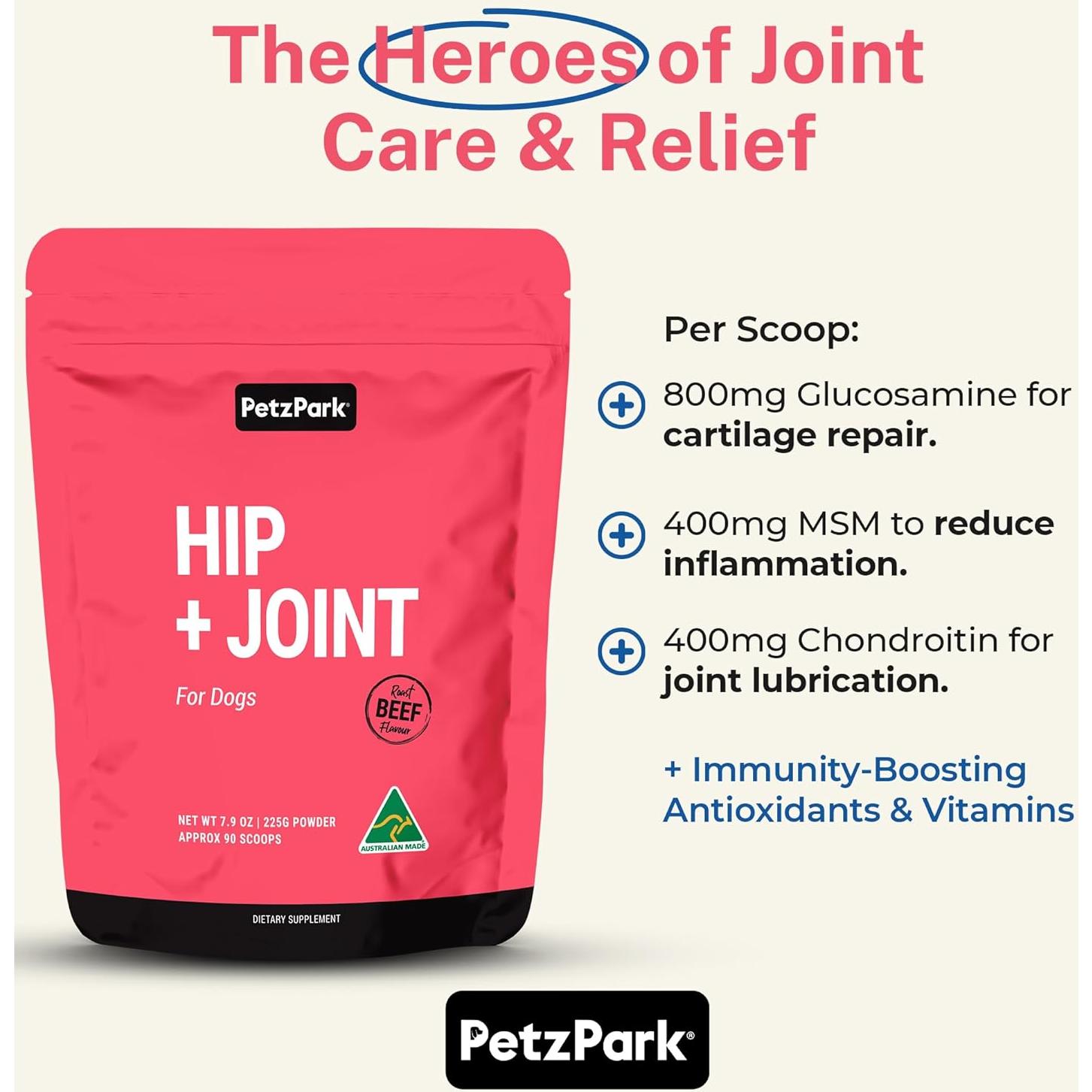 Suplemento de Glucosamina para Perros Petz Park - 800mg - 90 Cucharadas