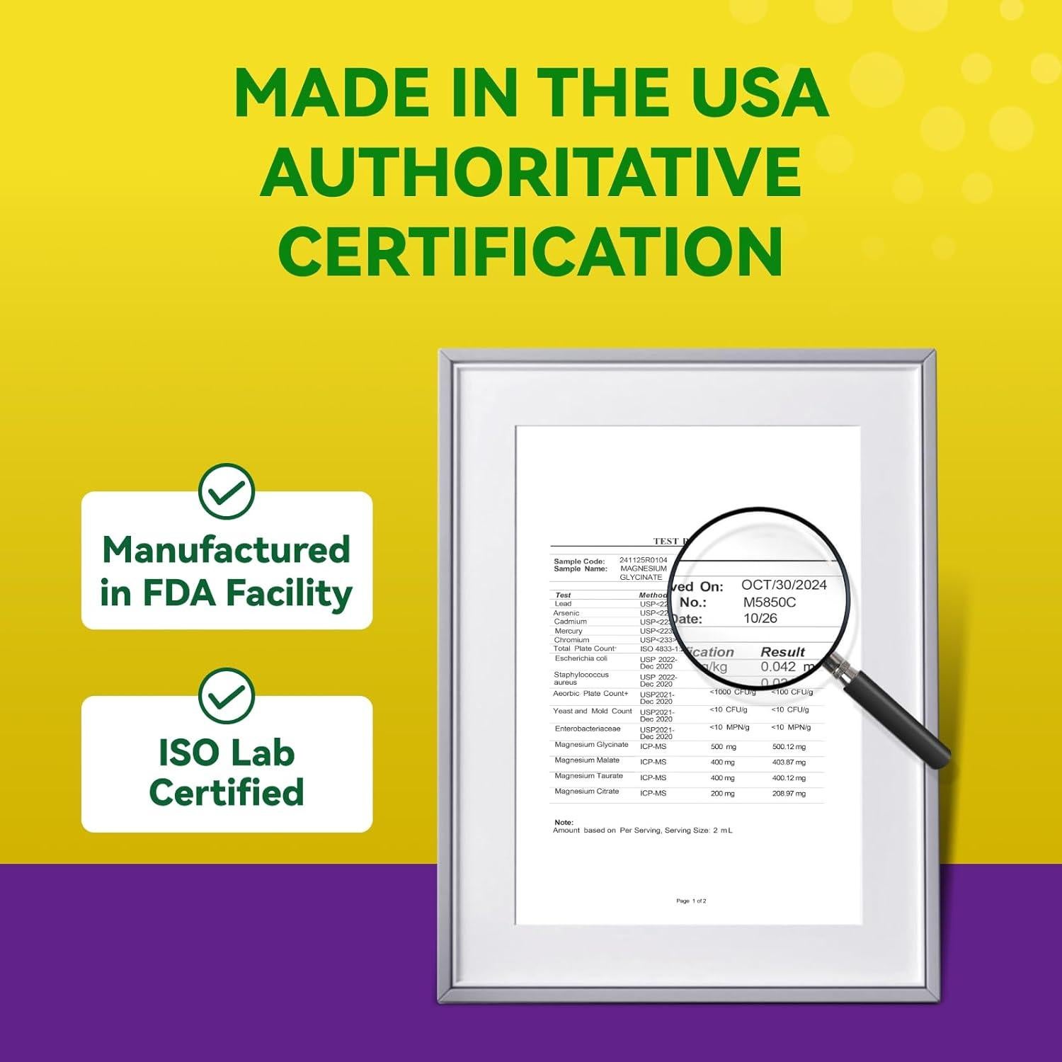 Glicinato de Magnesio Líquido Brillo Interno 1500mg Limón 60mL