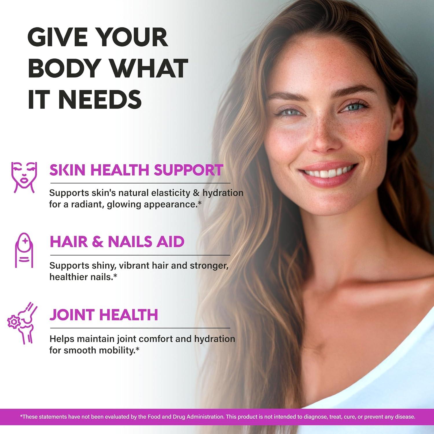 Péptidos de Colágeno Múltiple Nutraharmony 1300mg 120 Cápsulas