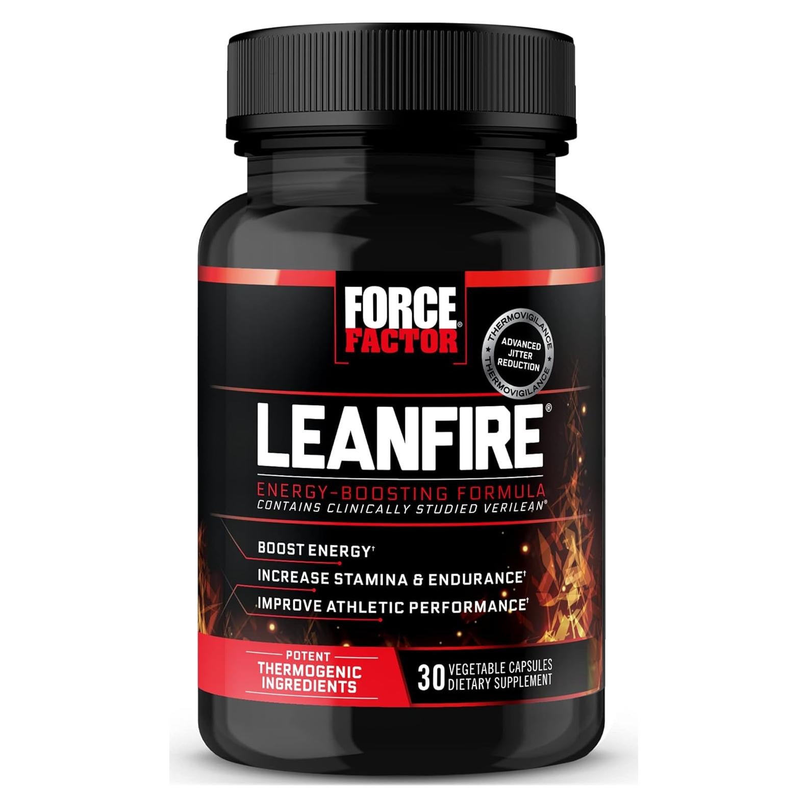 Pastillas Energéticas Force Factor LeanFire 30 Cápsulas