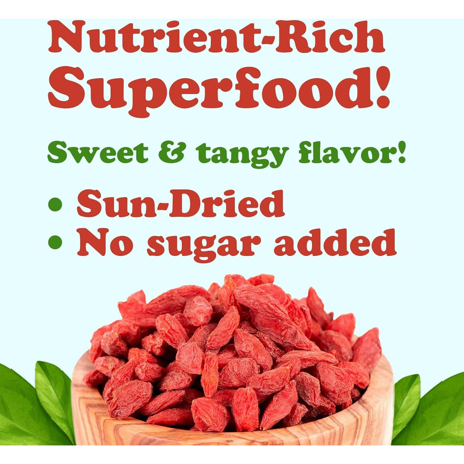 Berries de Goji Orgánicos Food to Live 226g - Secados al Sol