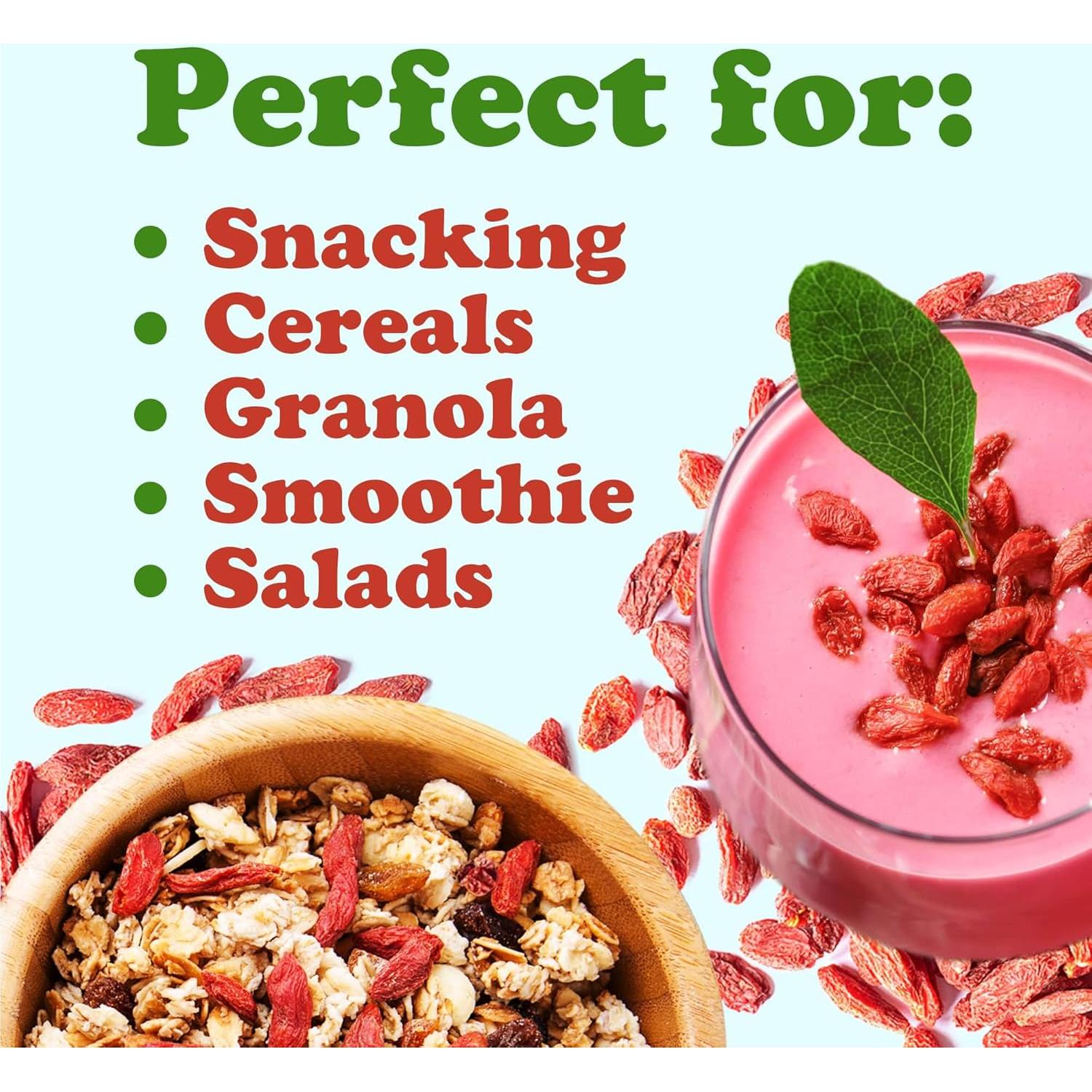 Berries de Goji Orgánicos Food to Live 226g - Secados al Sol