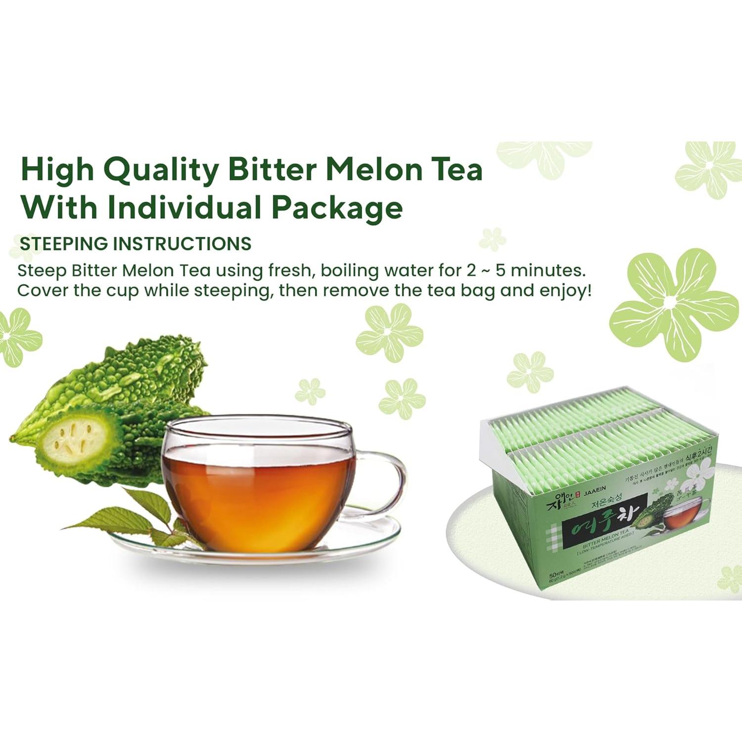 Té de Melón Amargo 100% Natural JaAeIn - 50 Bolsitas