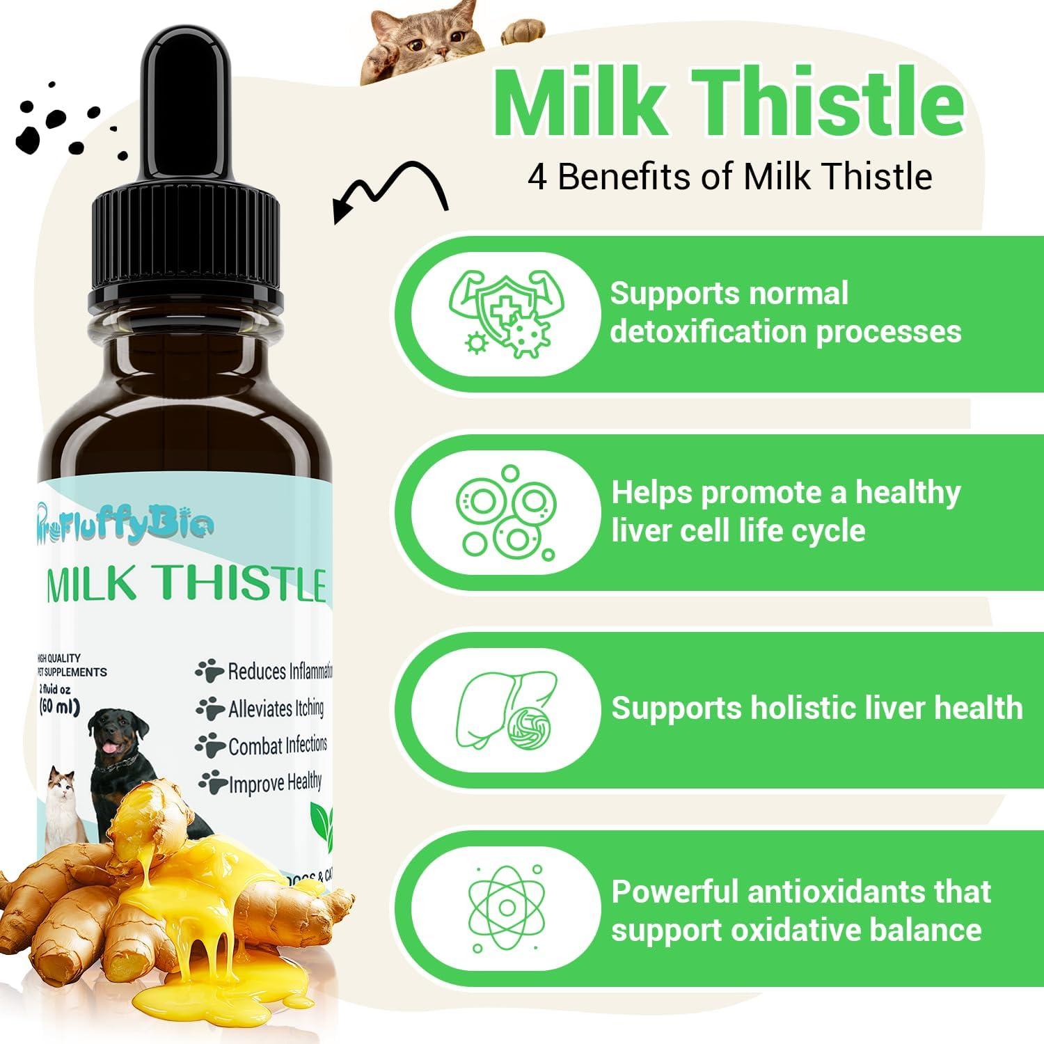 Cardo Mariano ProFluffyBio para Perros 56.7g - Soporte Hepático