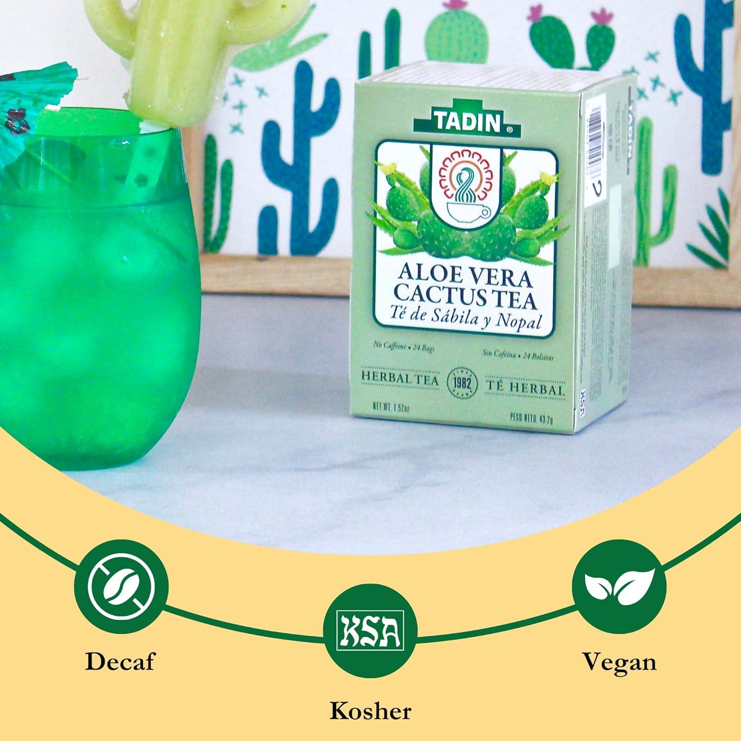 Té de Hierbas Tadin Aloe Vera y Nopal Sin Cafeína 144 Bolsitas