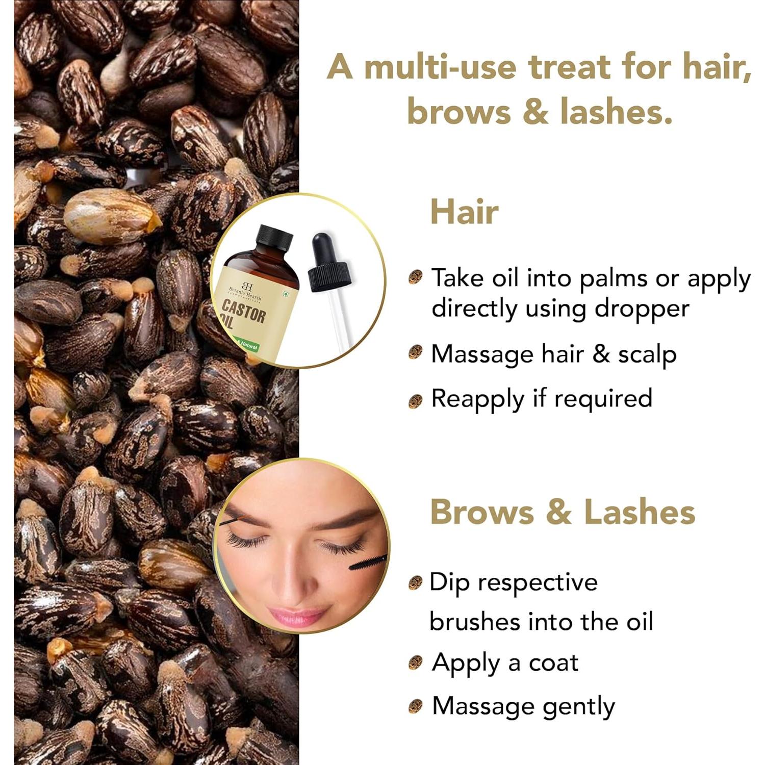 Aceite de Ricino Botanic Hearth 59 ml 100% Puro y Natural