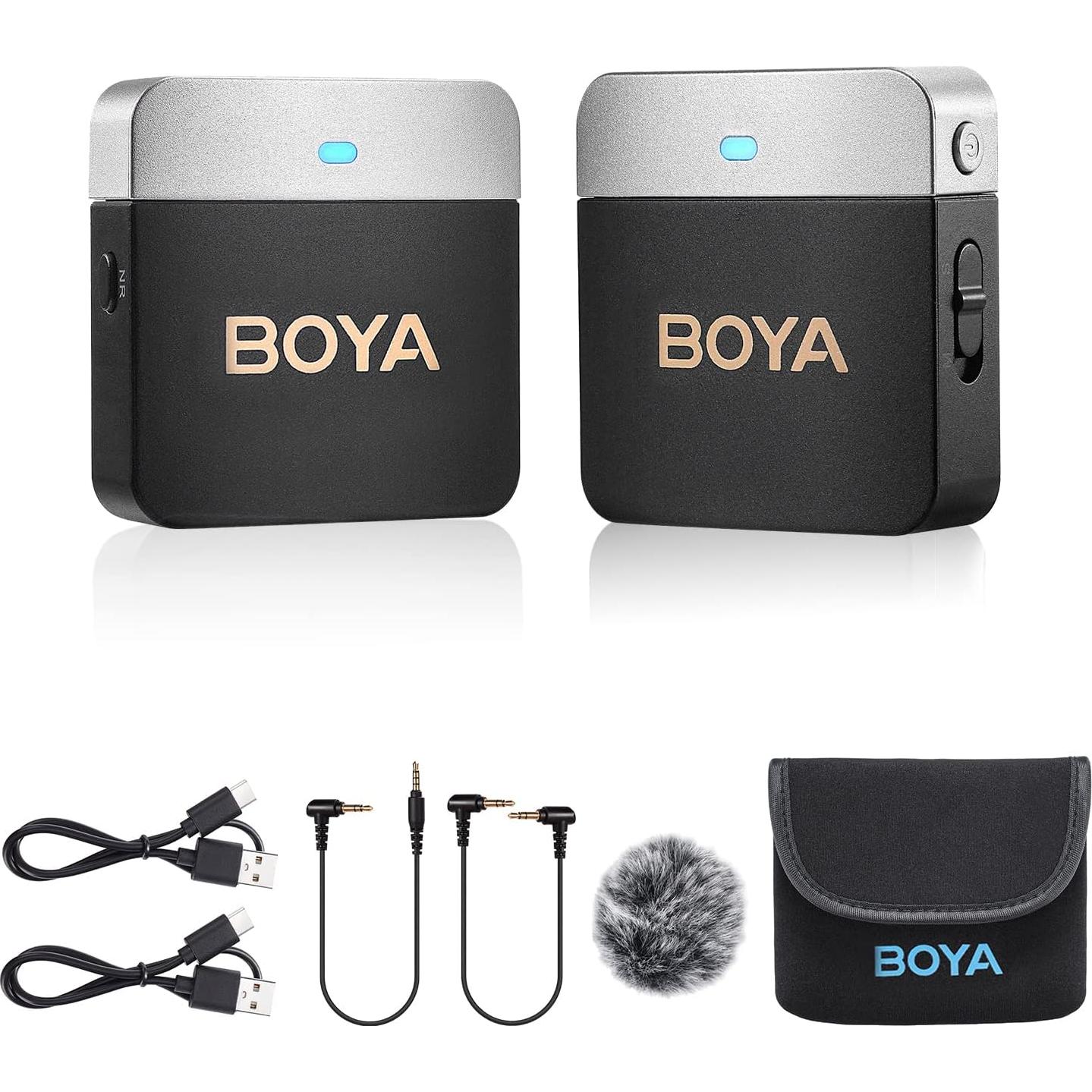 Micrófono Inalámbrico BOYA BY-M1V1 2.4GHz para Grabación