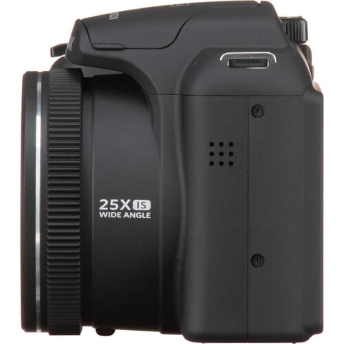 Kodak PIXPRO AZ255 Astro Zoom 16MP Digital Camera (Black) - High-Resolution Photography with 25X Optical Zoom - Perfect Point-and-Shoot Camera Bundle with 32GB Memory Card and Camera Case (3 Items)