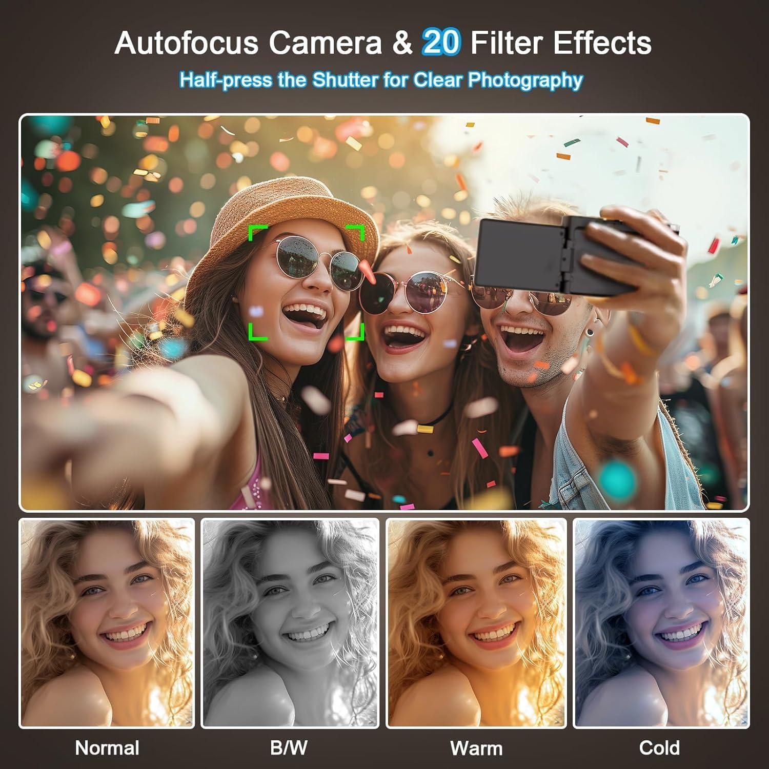 Cámara Digital 4K VAHOIALD DC101 48MP Pantalla 3" Plegable