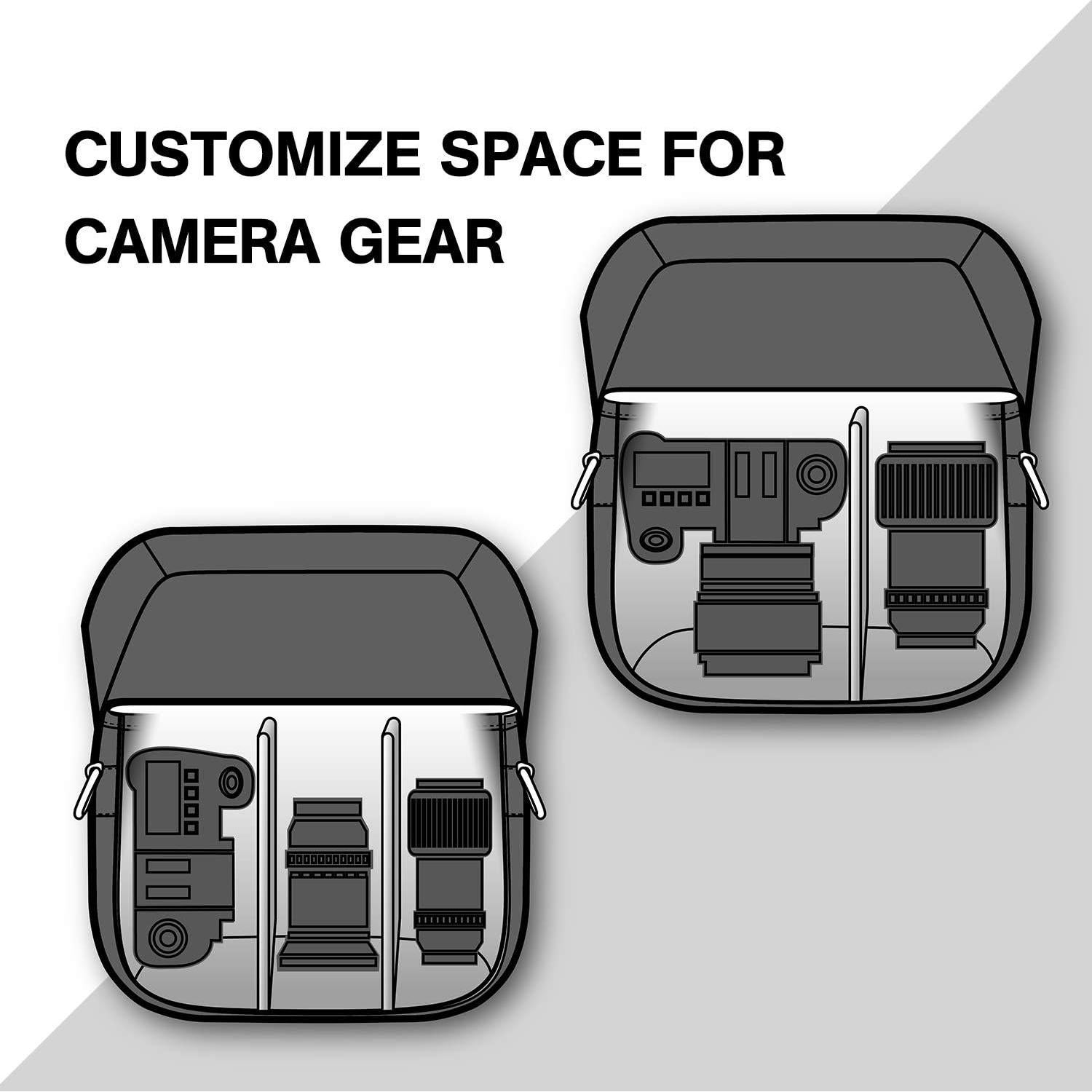 Bolsa para Cámara SLR DSLR BAGSMART Negra Compacta con Protección