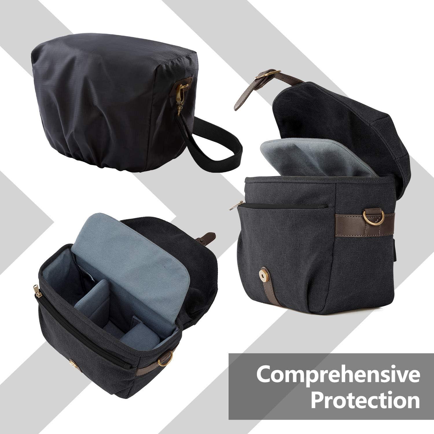 Bolsa para Cámara SLR DSLR BAGSMART Negra Compacta con Protección