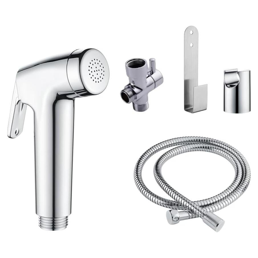 Rociador de Bidet de Mano REWEE Cromo 121.92 cm Duradero