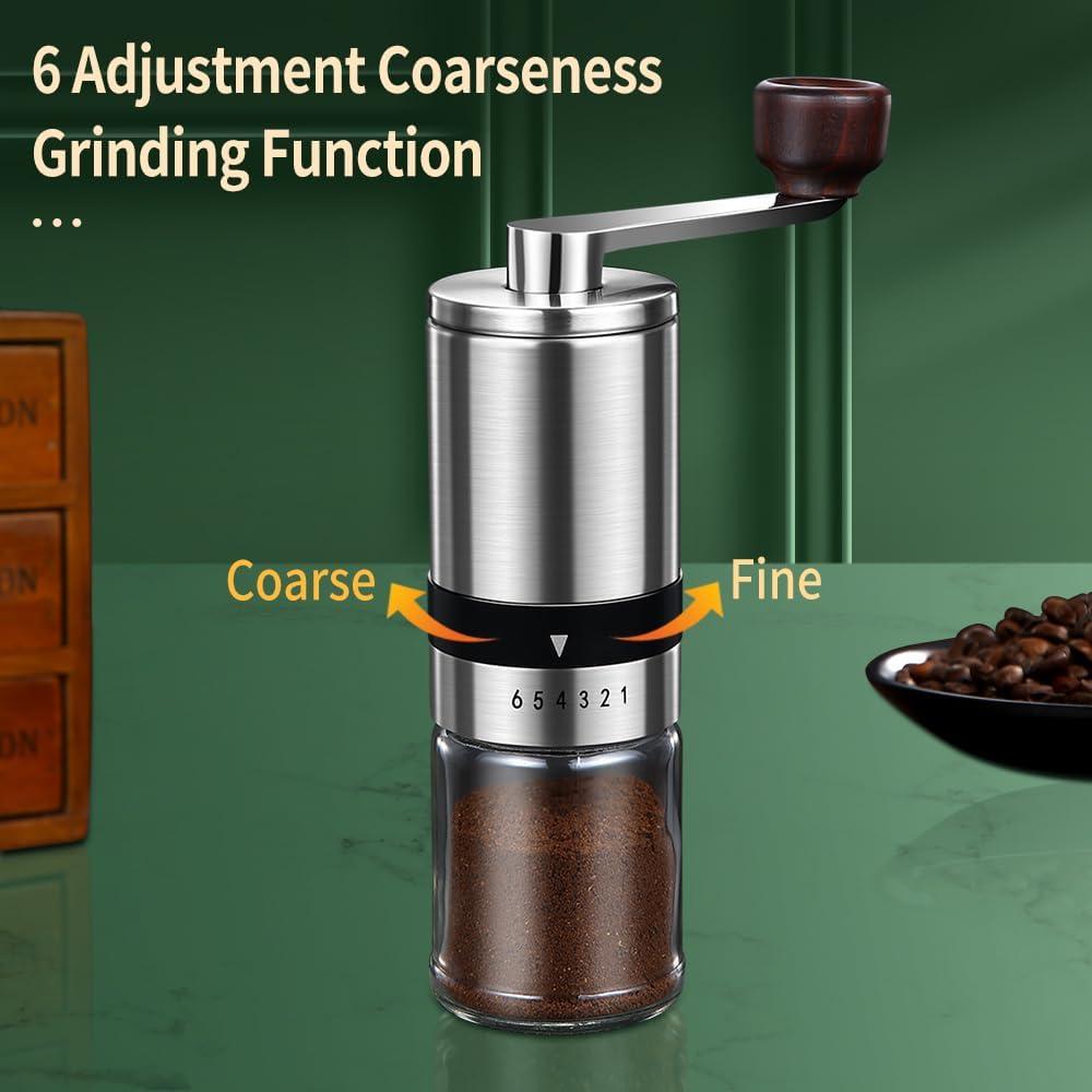 Molino de Café Manual BOMANSI BOMS - 6 Niveles Ajustables