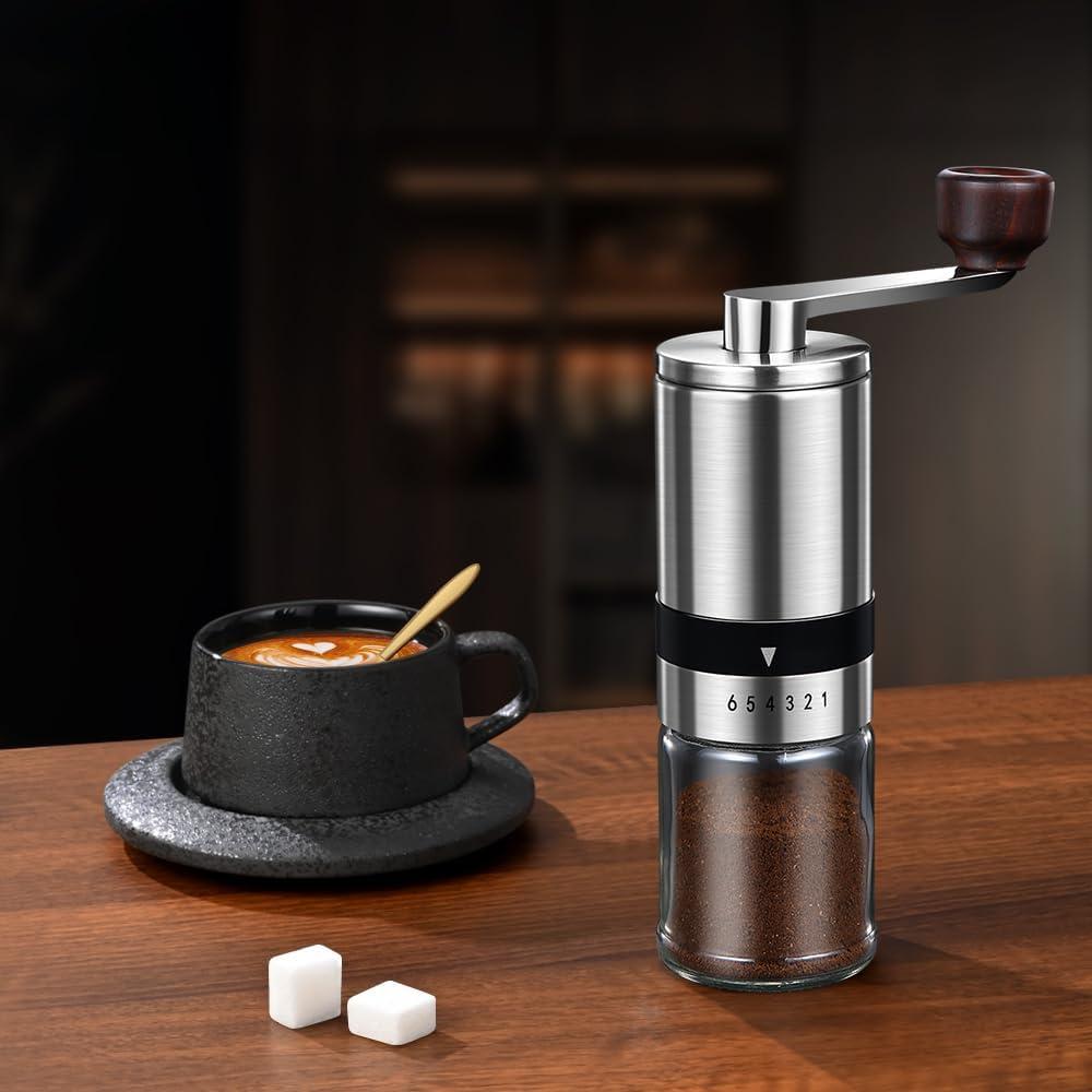 Molino de Café Manual BOMANSI BOMS - 6 Niveles Ajustables