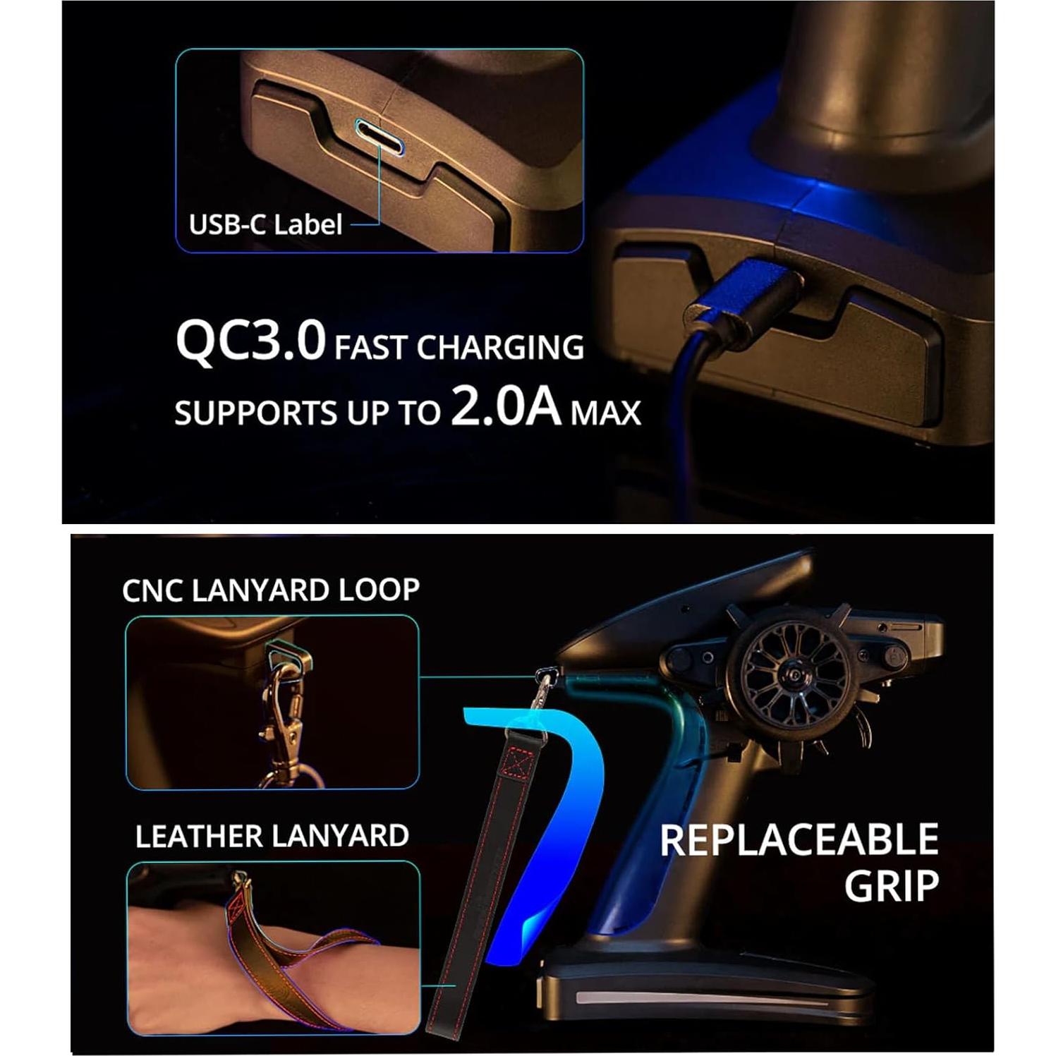 Controlador de Radio de Superficie Radiomaster MT12 4 en 1