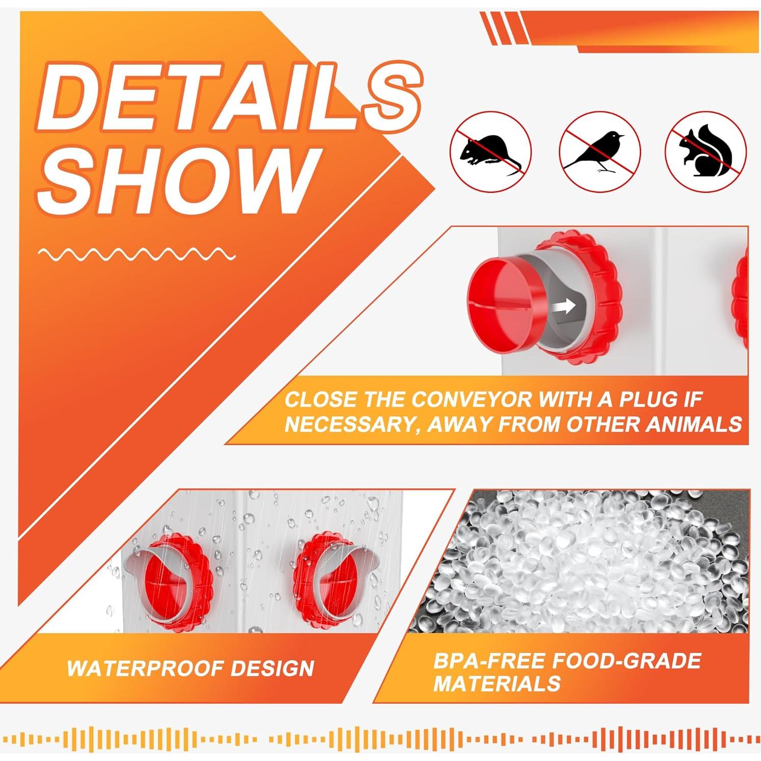 Alimentador de Pollo DIY ZenxyHoC con 4 Puertos Automáticos