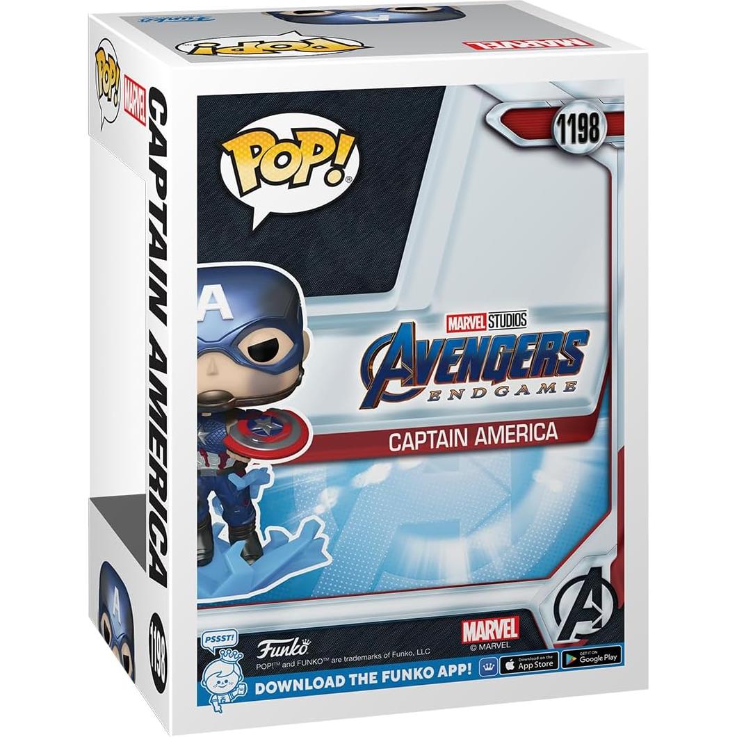 Funko POP! Capitán América Marvel Endgame Brilla en la Oscuridad