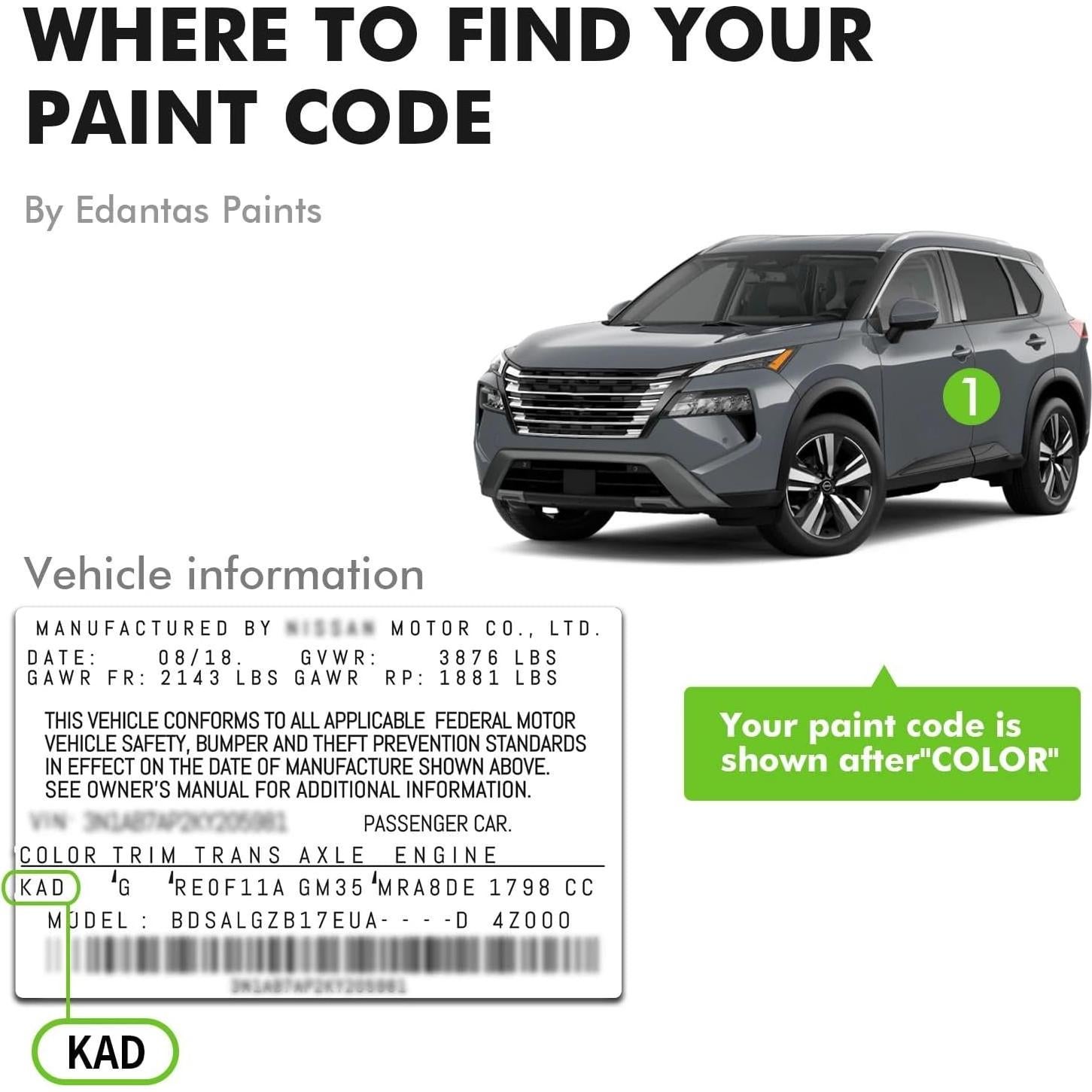 Pintura de Retoque Edantas B51 Azul Eléctrico para Nissan