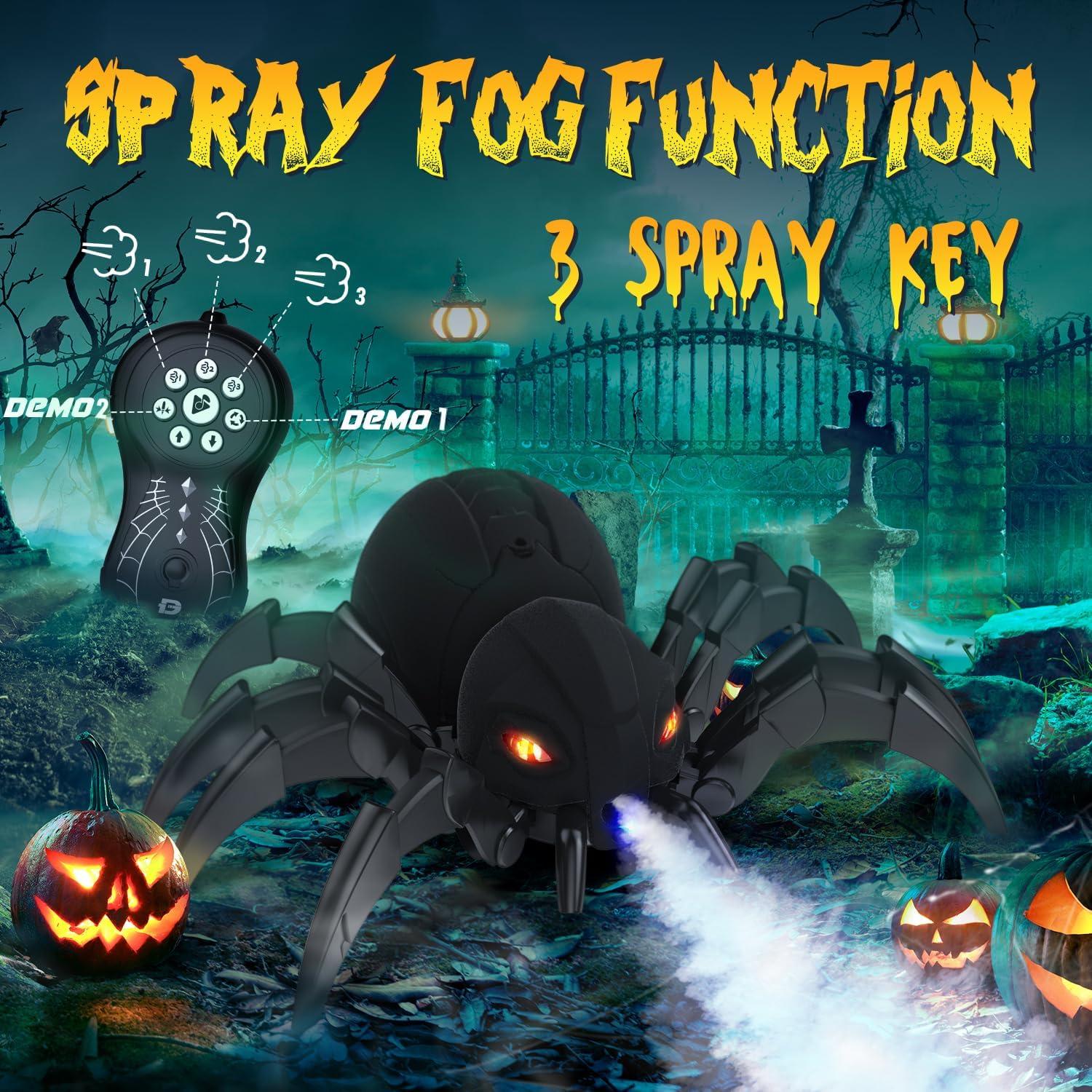 Araña Control Remoto DEERC con Spray y Luces LED