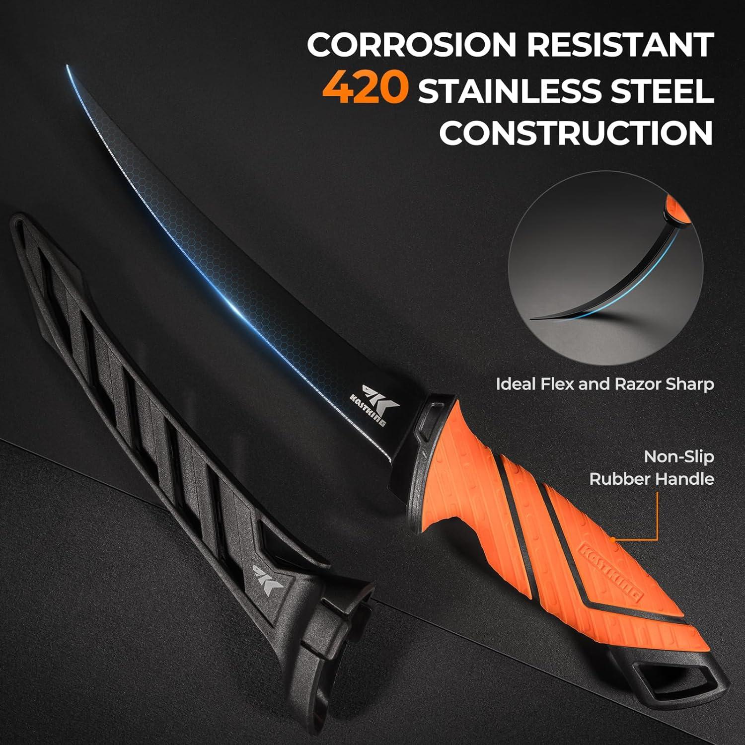 KastKing Kit de Herramientas de Pesca 8 Piezas - Acero Inoxidable