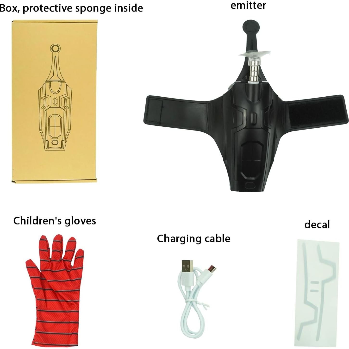 Lanzador de Telarañas SUIZU 2.0 Carga USB con Guantes