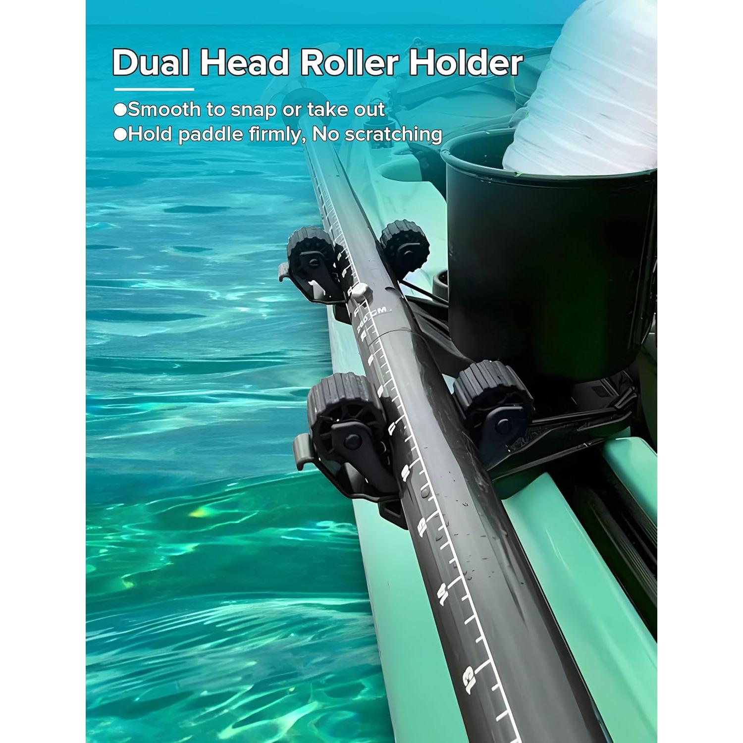 Soporte de Remo Desplazado Atader Doble Cabeza para Kayak