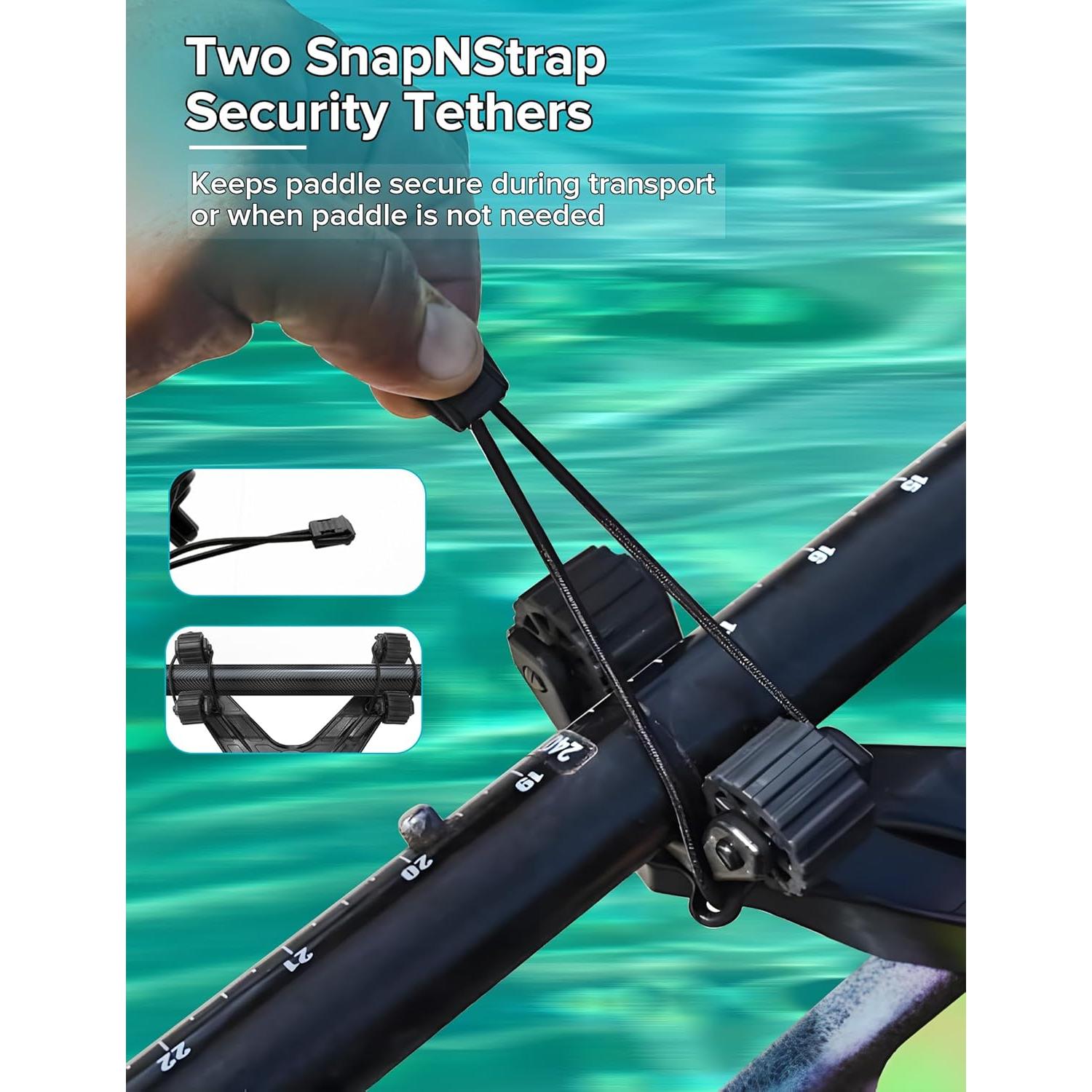 Soporte de Remo Desplazado Atader Doble Cabeza para Kayak