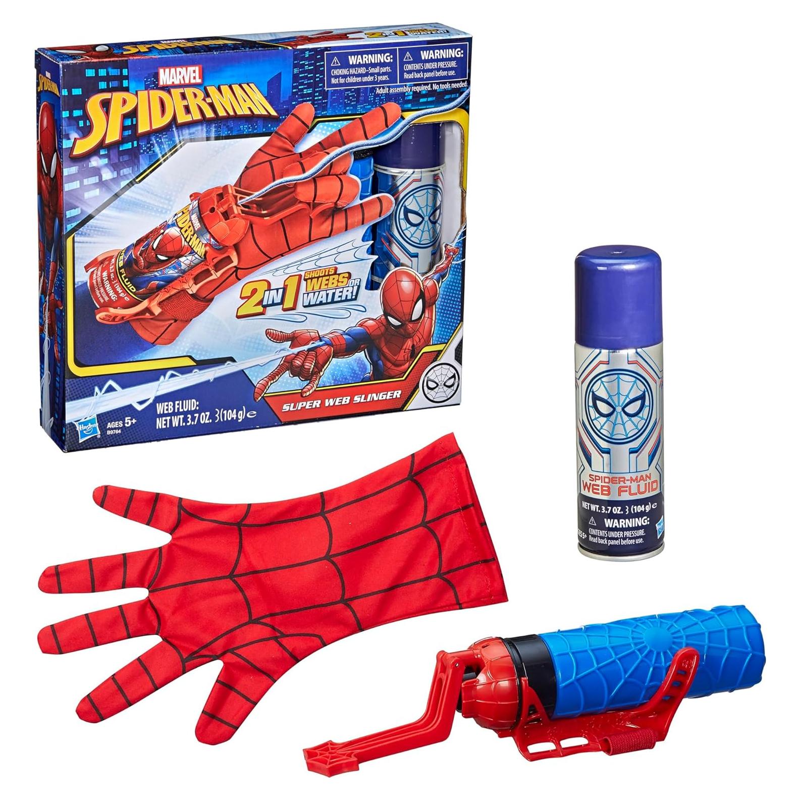 Lanzador Telarañas Spider-Man Hasbro 2-en-1 Agua y Líquido