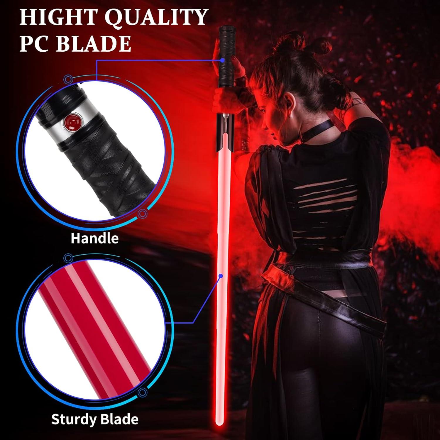 Juego de Espadas LED 2 en 1 SAIYUE con Sonido y Mango Realista