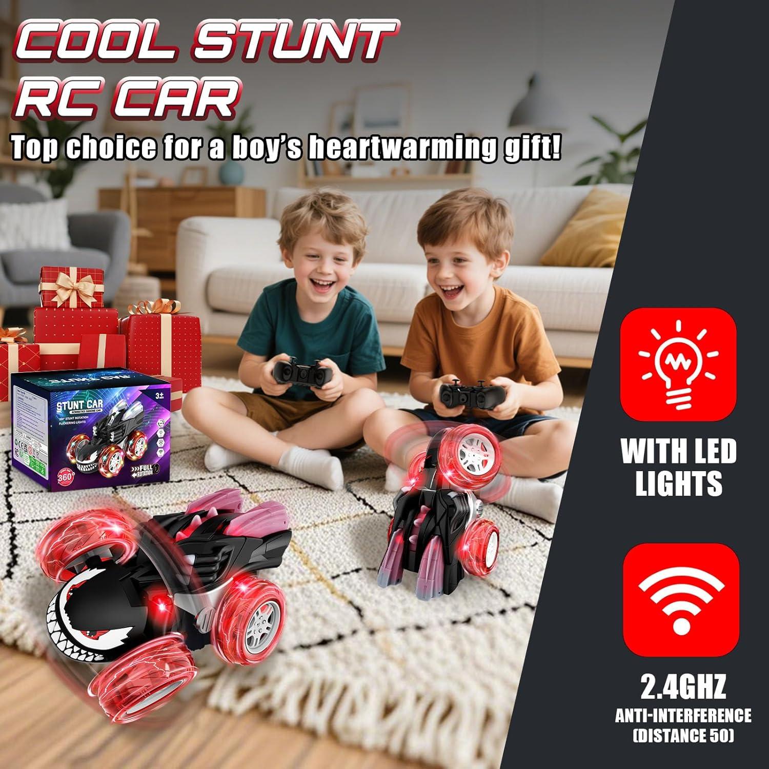 Coche de Control Remoto Acrobático Innofans 360° LED Negro