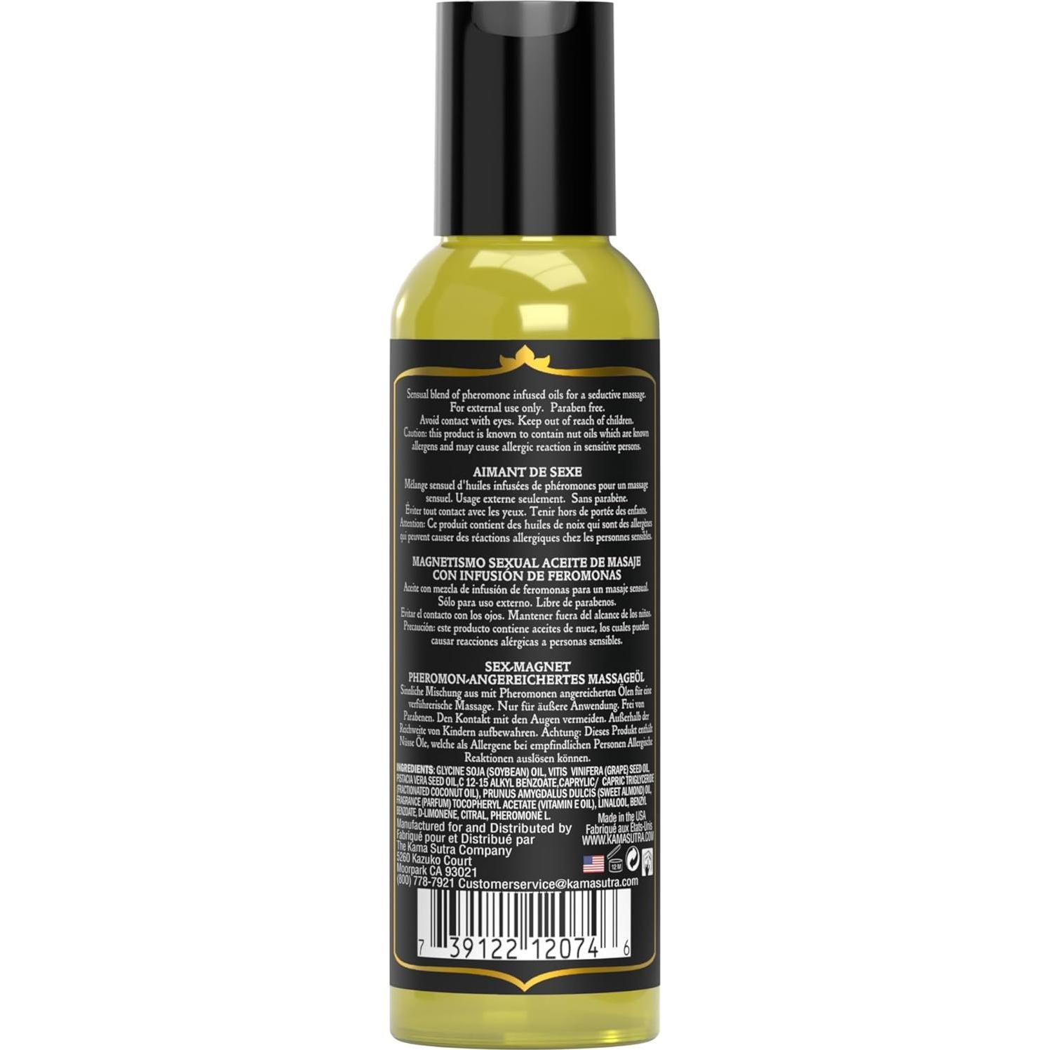 Aceite de Masaje con Feromonas Kama Sutra Sex Magnet 59 ml
