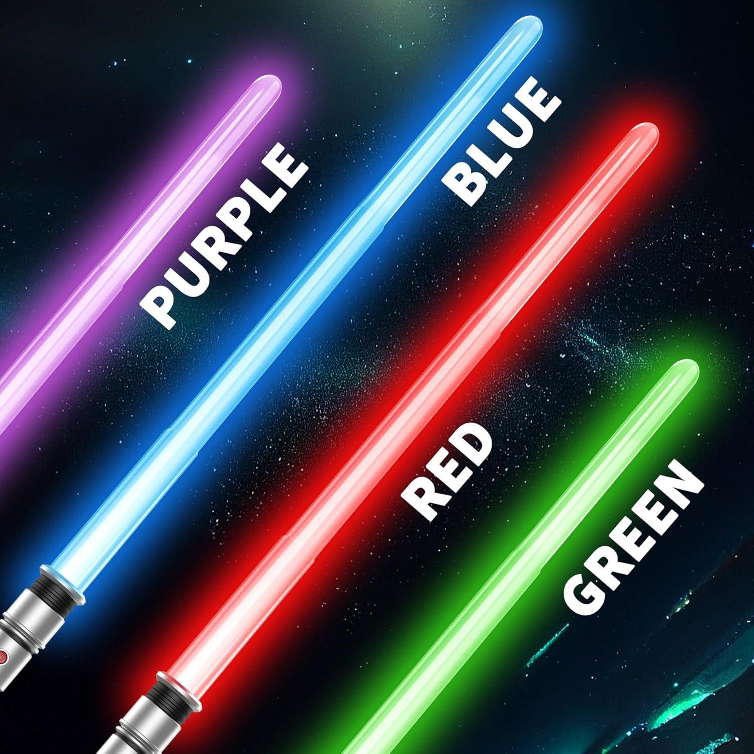 Paquete de 4 Espadas de Luz Bakatatoyz con Sonidos y Efectos