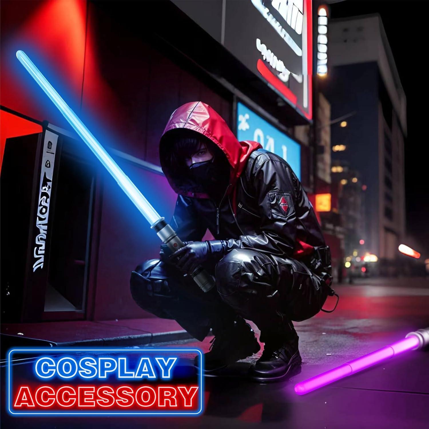 Paquete de 4 Espadas de Luz Bakatatoyz con Sonidos y Efectos